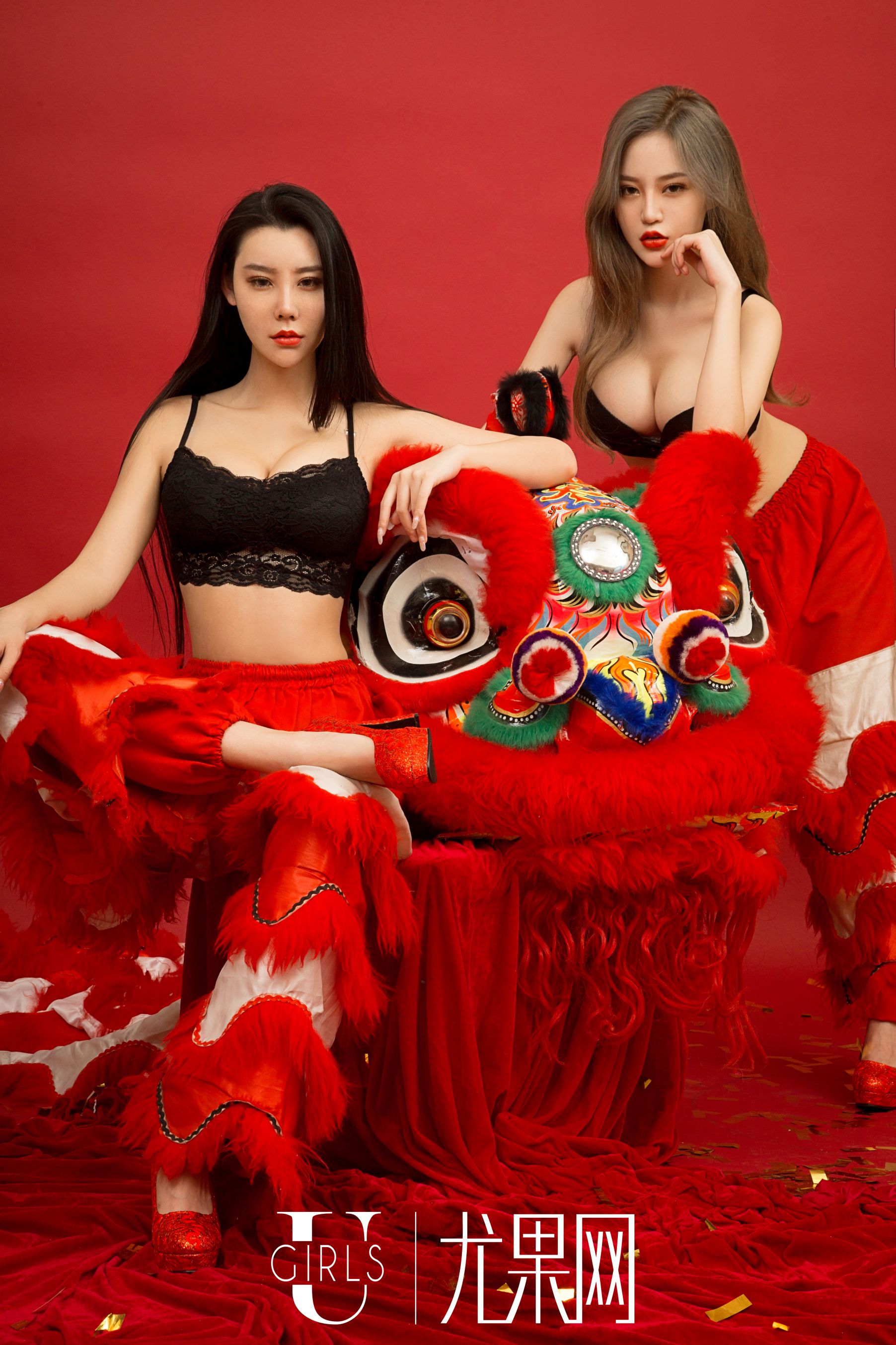 U245 宁然、Mikka、施诗《鸡祥如意》新年主题写真大片-图6