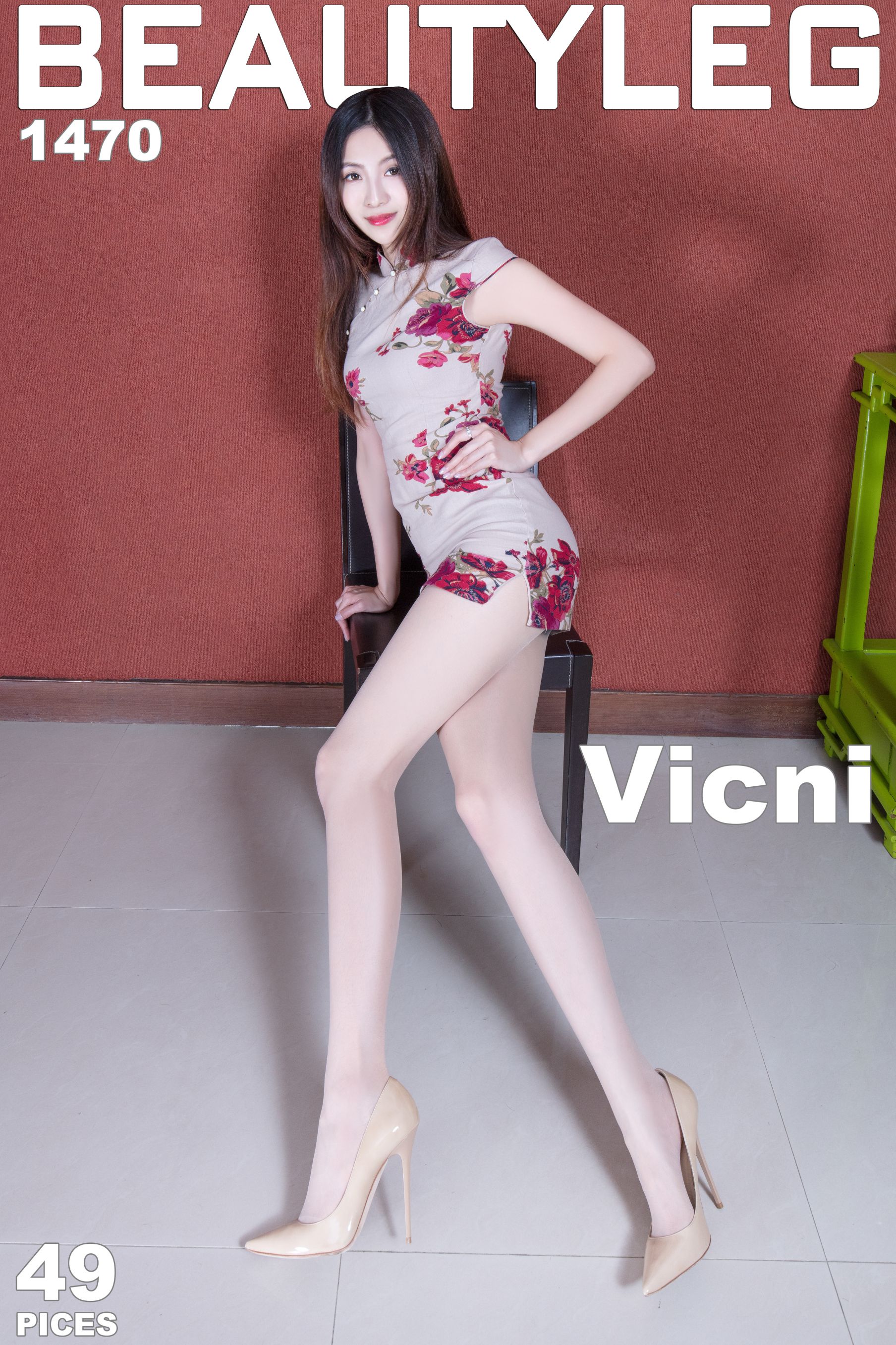 No.1470 腿模Vicni 丝袜高跟美腿-图0