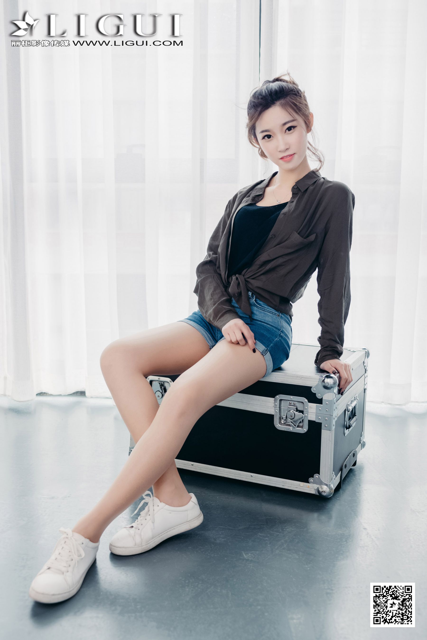 Model 筱筱《甜美热裤少女》-图1