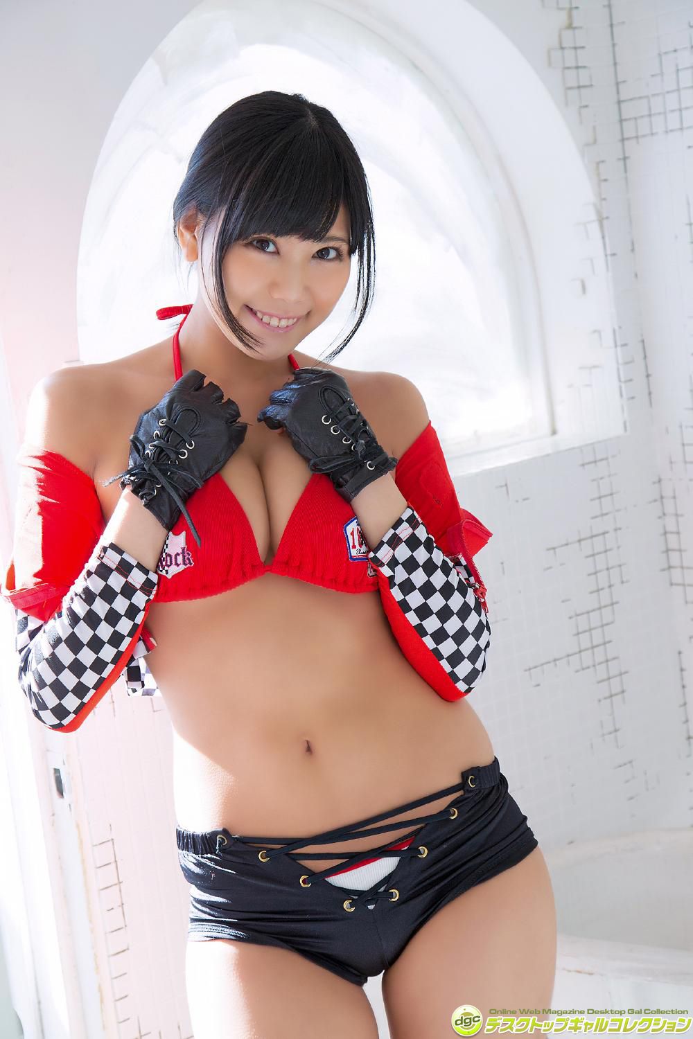 篠原冴美《爽やかな笑顔が眩しいマシュマロGカップ！》-图5