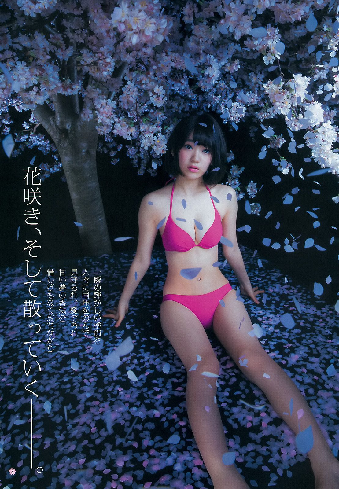 宮脇咲良《春こそ本気で大満開！　16ページさくら祭り！》  2015年No.18 写真杂志-图3