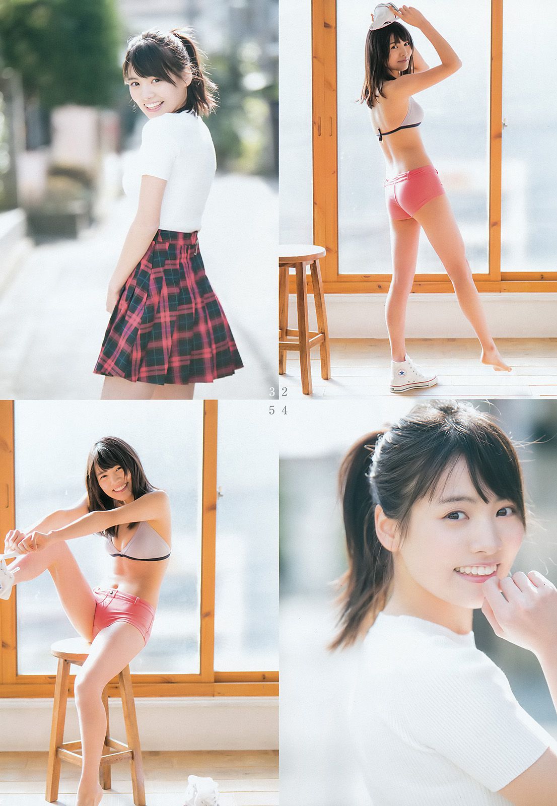 白間美瑠 宮脇咲良 松永有紗  2016年No.15 写真杂志-图13