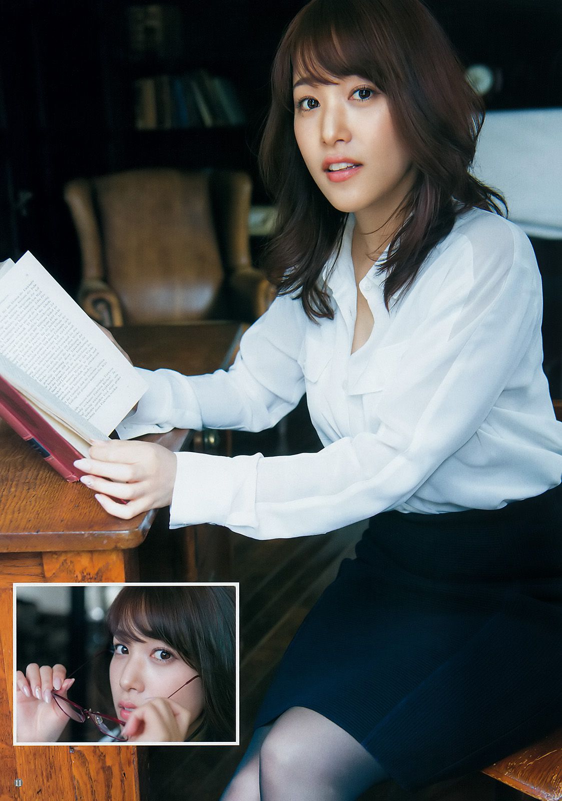 鷲見玲奈 鈴木えりか  2017年No.19 写真杂志-图7