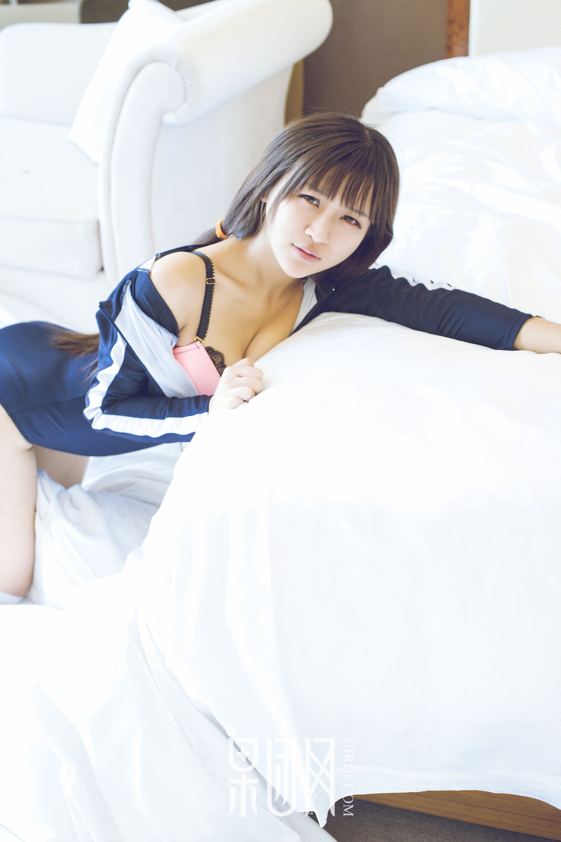 熙恩《日系连体运动服+日系吊带深沟》  No.030-图39
