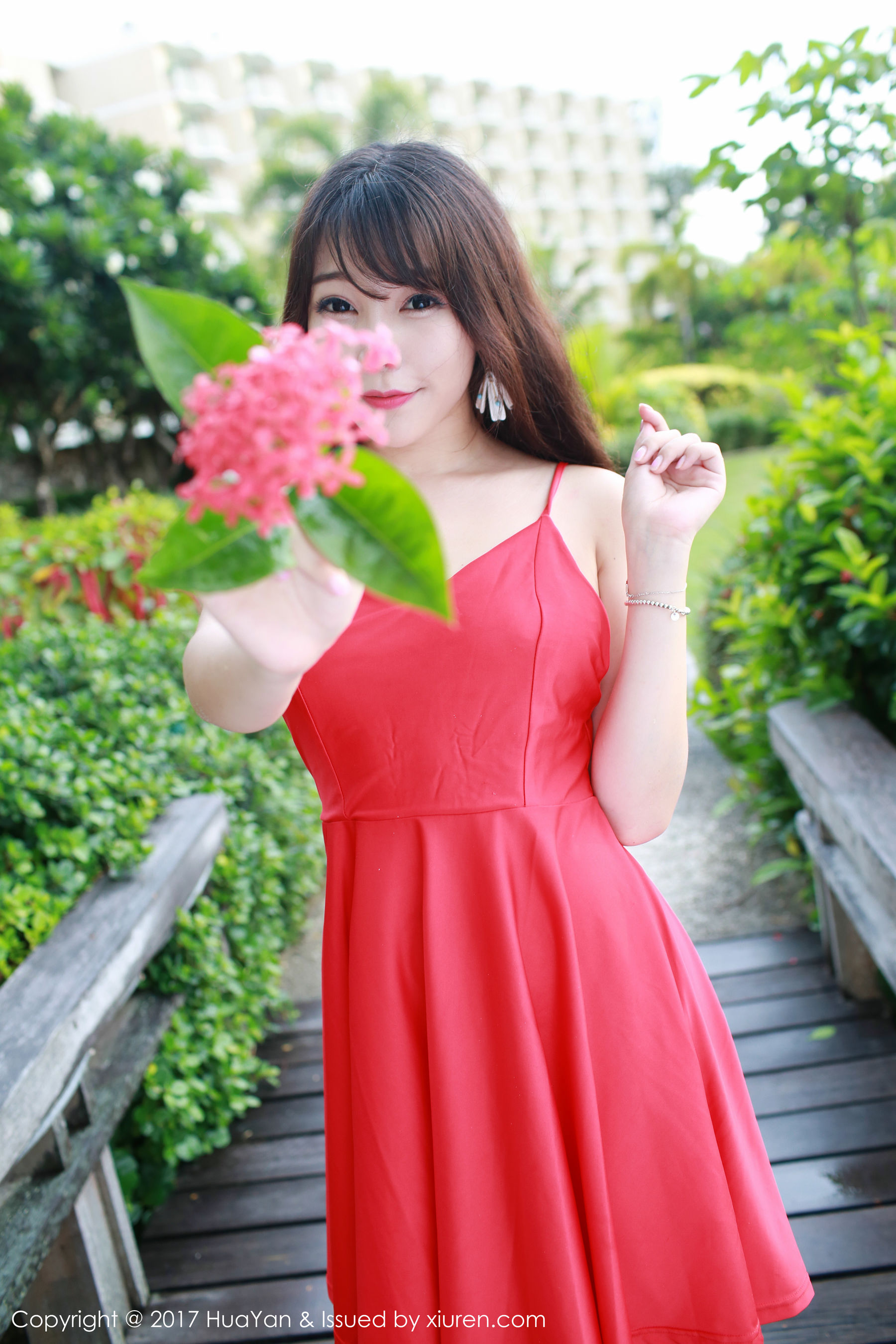 芝芝Booty《海边+小清新连衣红裙》  VOL.044-图47