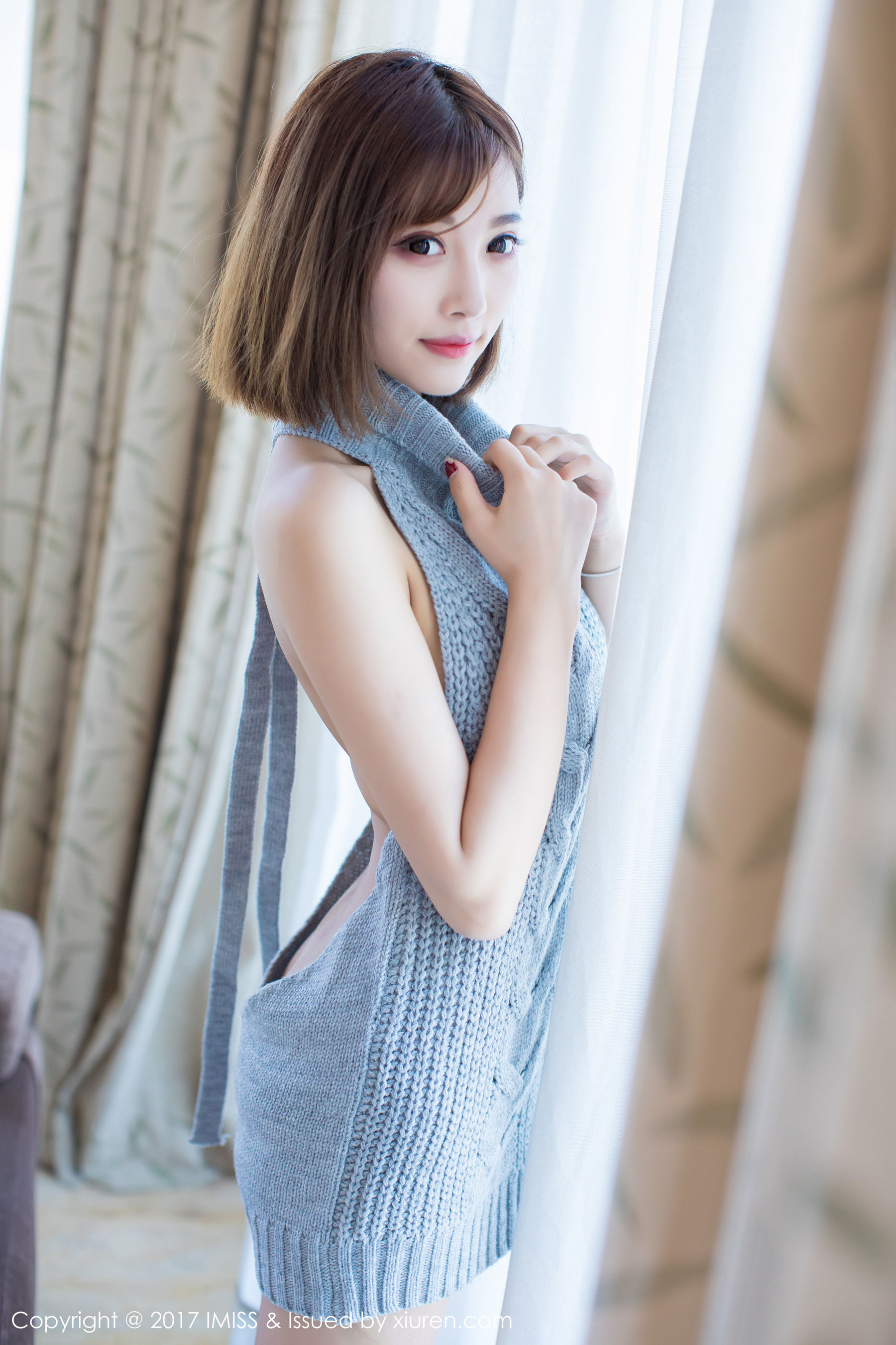 杨晨晨sugar《蕾丝内衣+开背毛衣》  VOL.166-图20