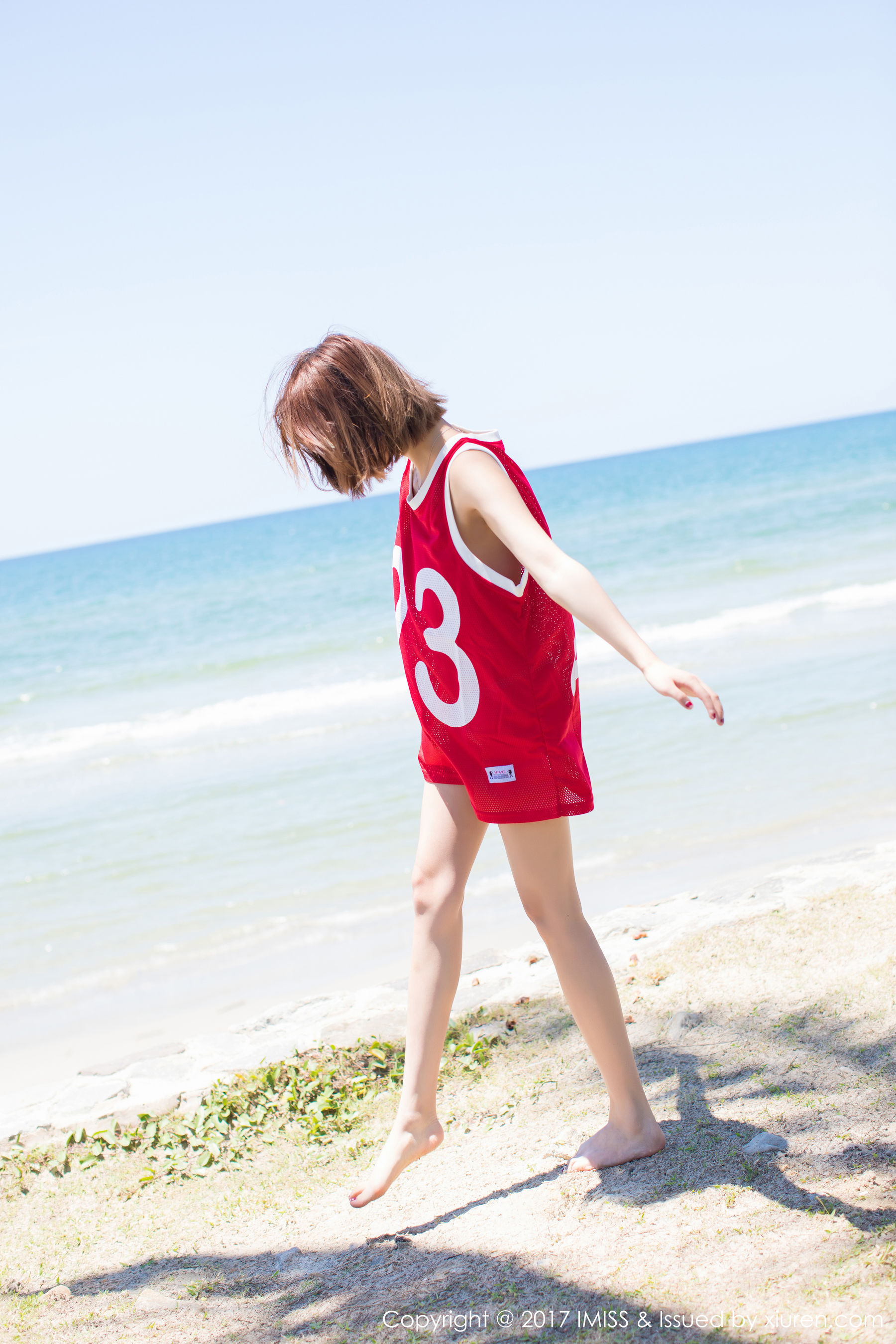 杨晨晨sugar《海边小清新+篮球服》  VOL.169-图4