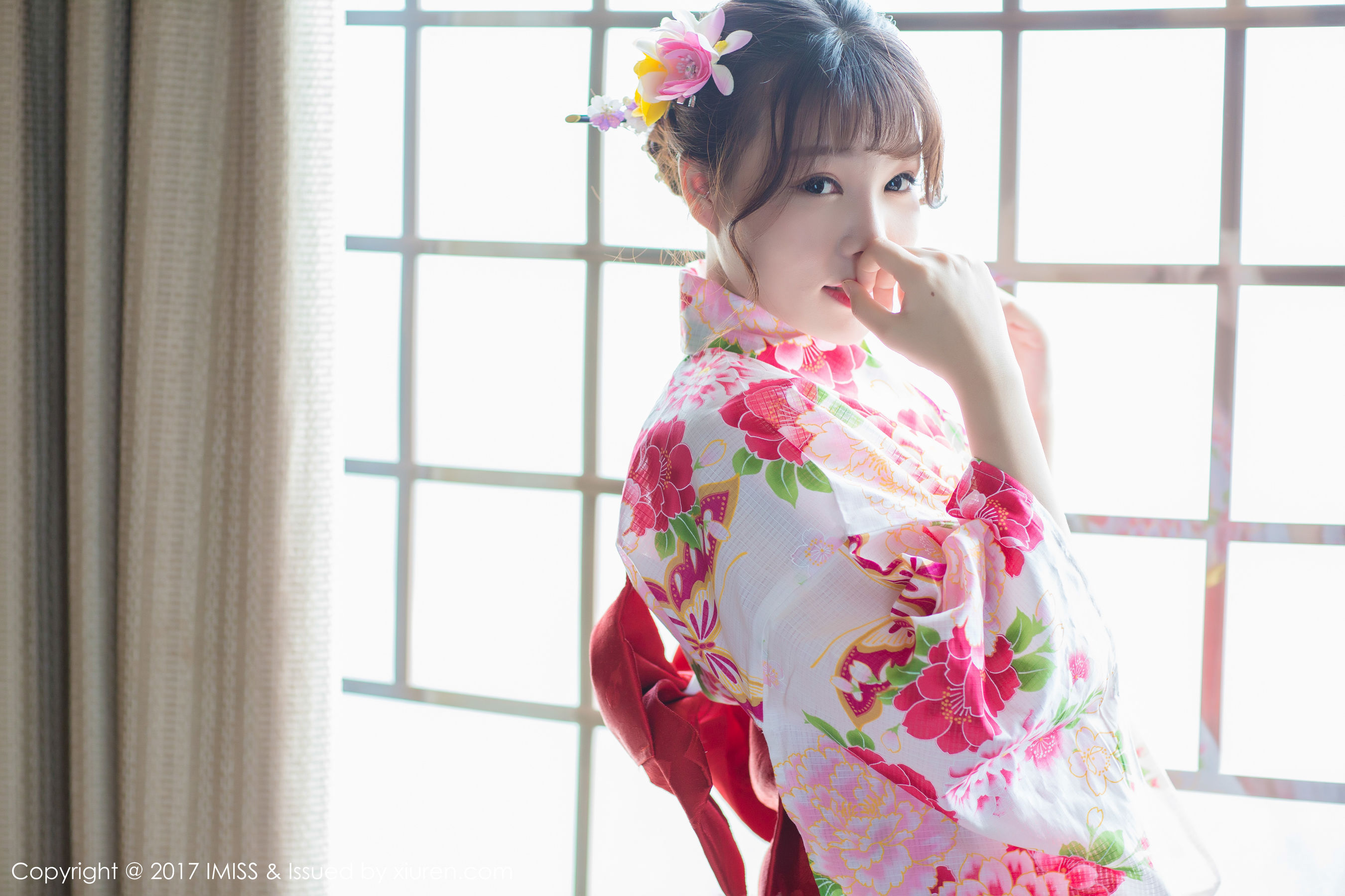 芝芝Booty《日系和服+迷你比基尼》  VOL.170-图3