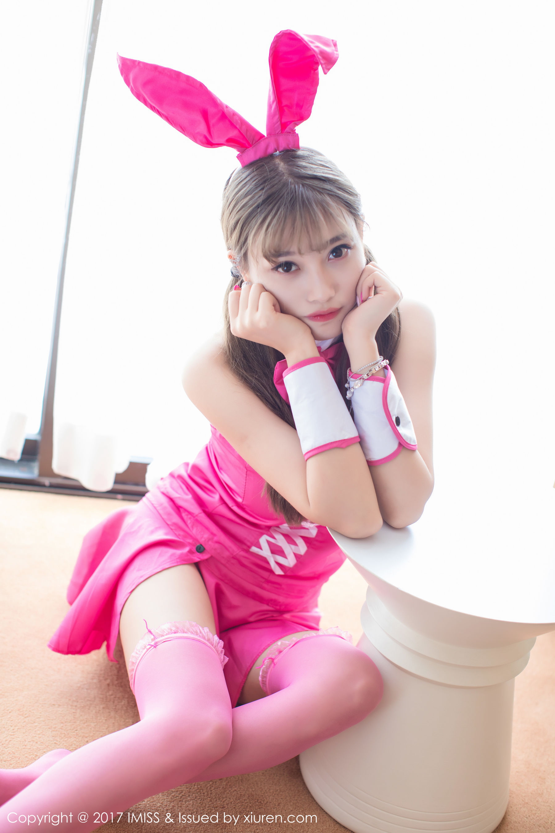 杨晨晨sugar《粉红兔女郎与甜美女仆》  VOL.176-图19