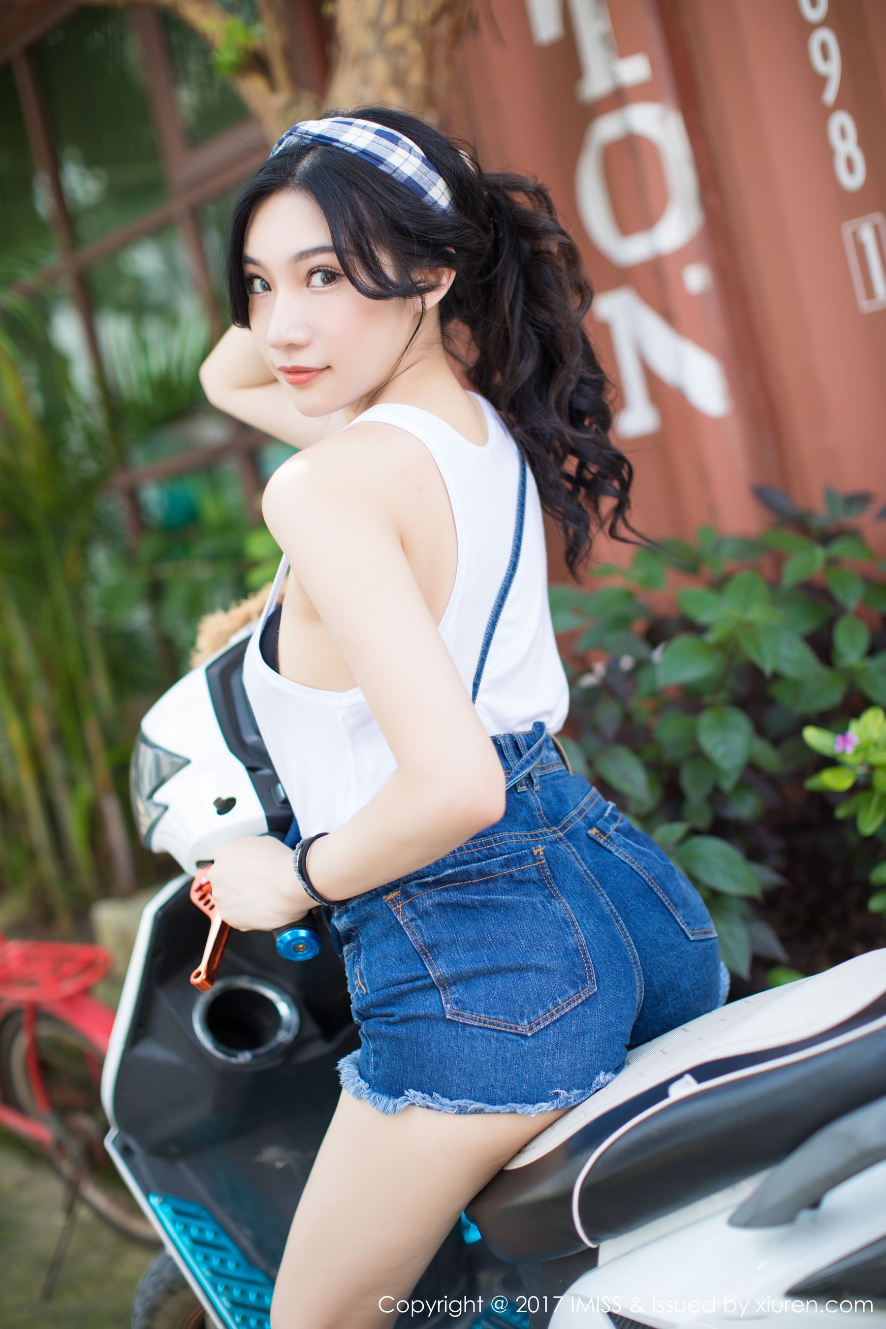 小狐狸Sica《牛仔短裤小清新系列》  VOL.180-图14