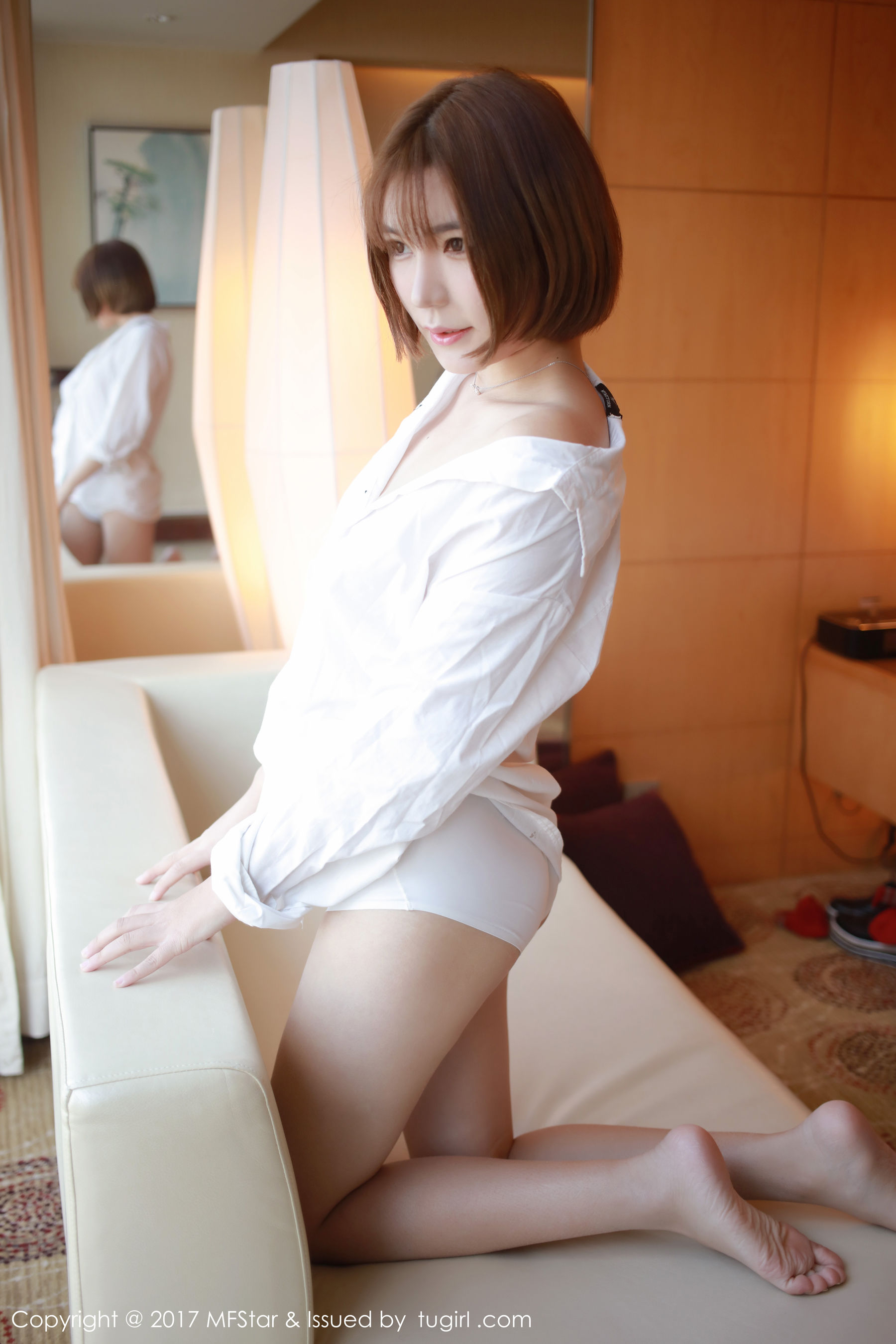 冷不丁《性感衬衫与蕾丝诱惑》  Vol.089-图11