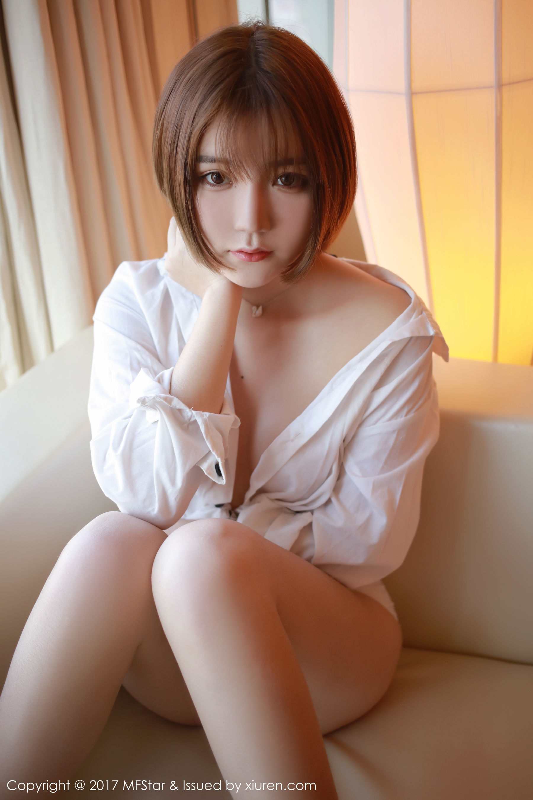 冷不丁《性感衬衫与蕾丝诱惑》  Vol.089-图23