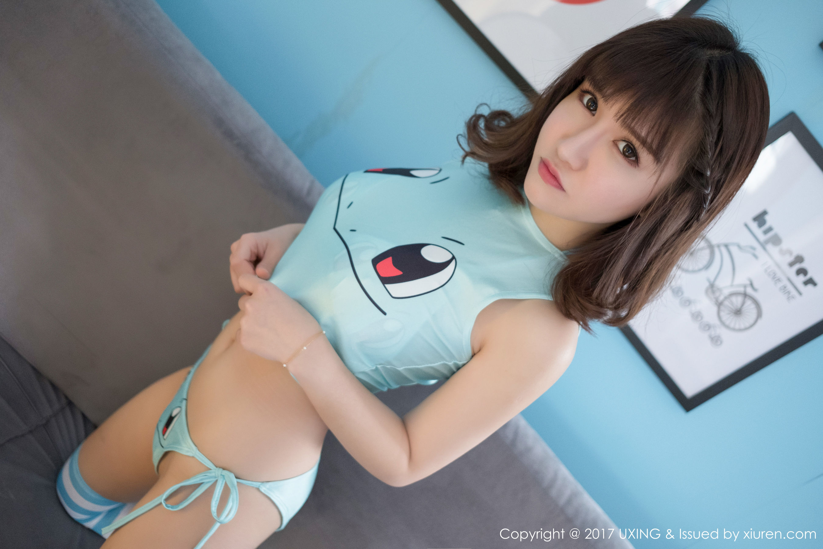 K8傲娇萌萌Vivian《COS暴力熊+妙蛙种子》  VOL.043-图0