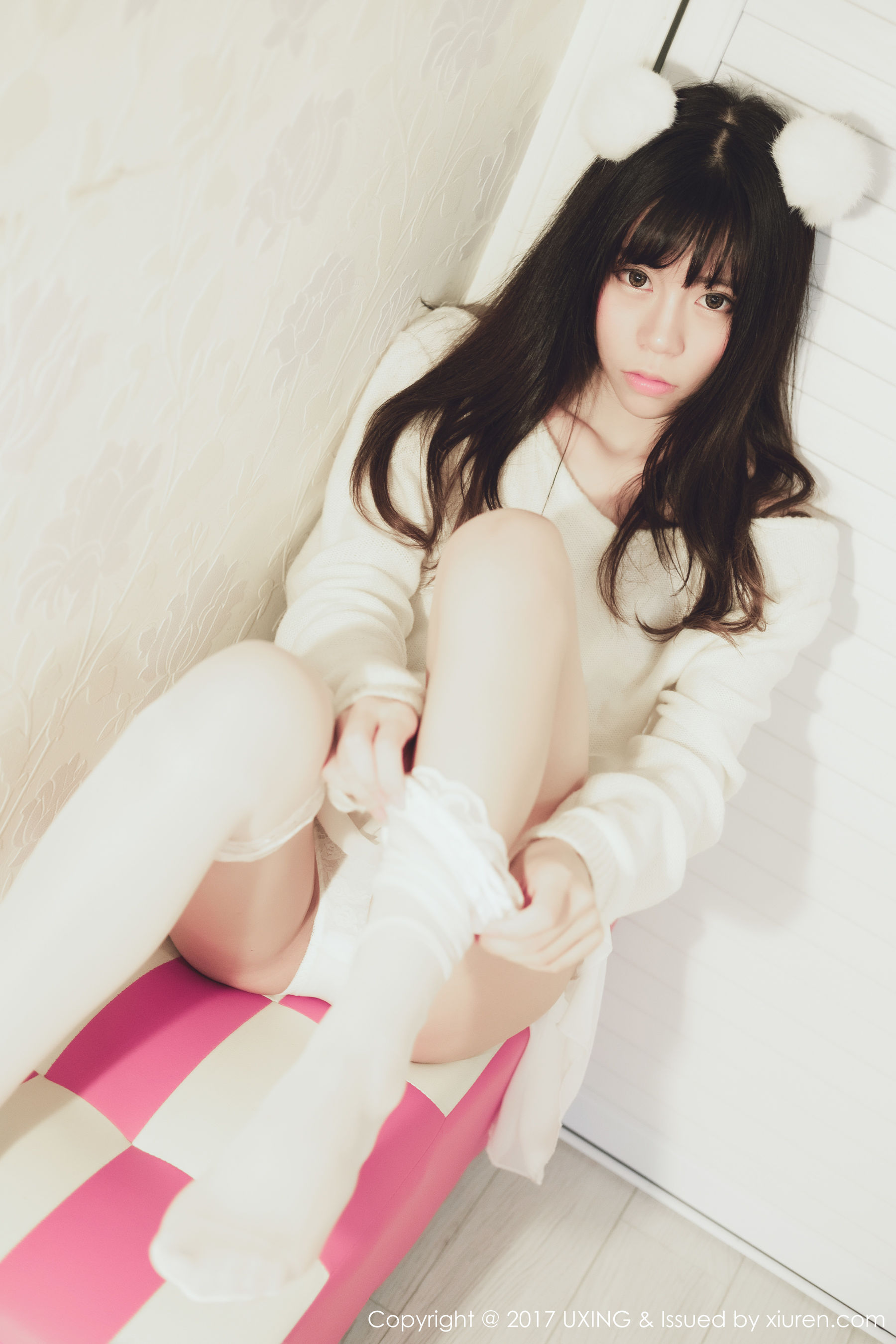 模特Yo酱《学生装+蕾丝装扮》  VOL.048-图7