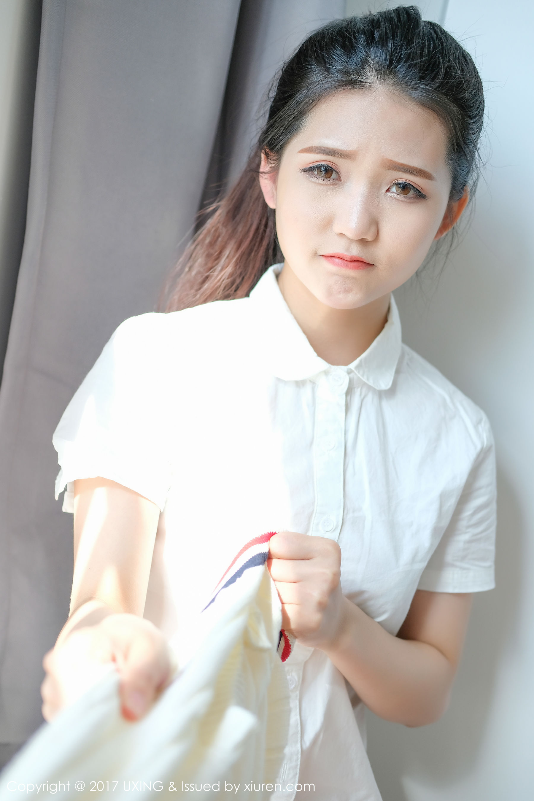 可爱的小叶子《校服软妹》  VOL.056-图19