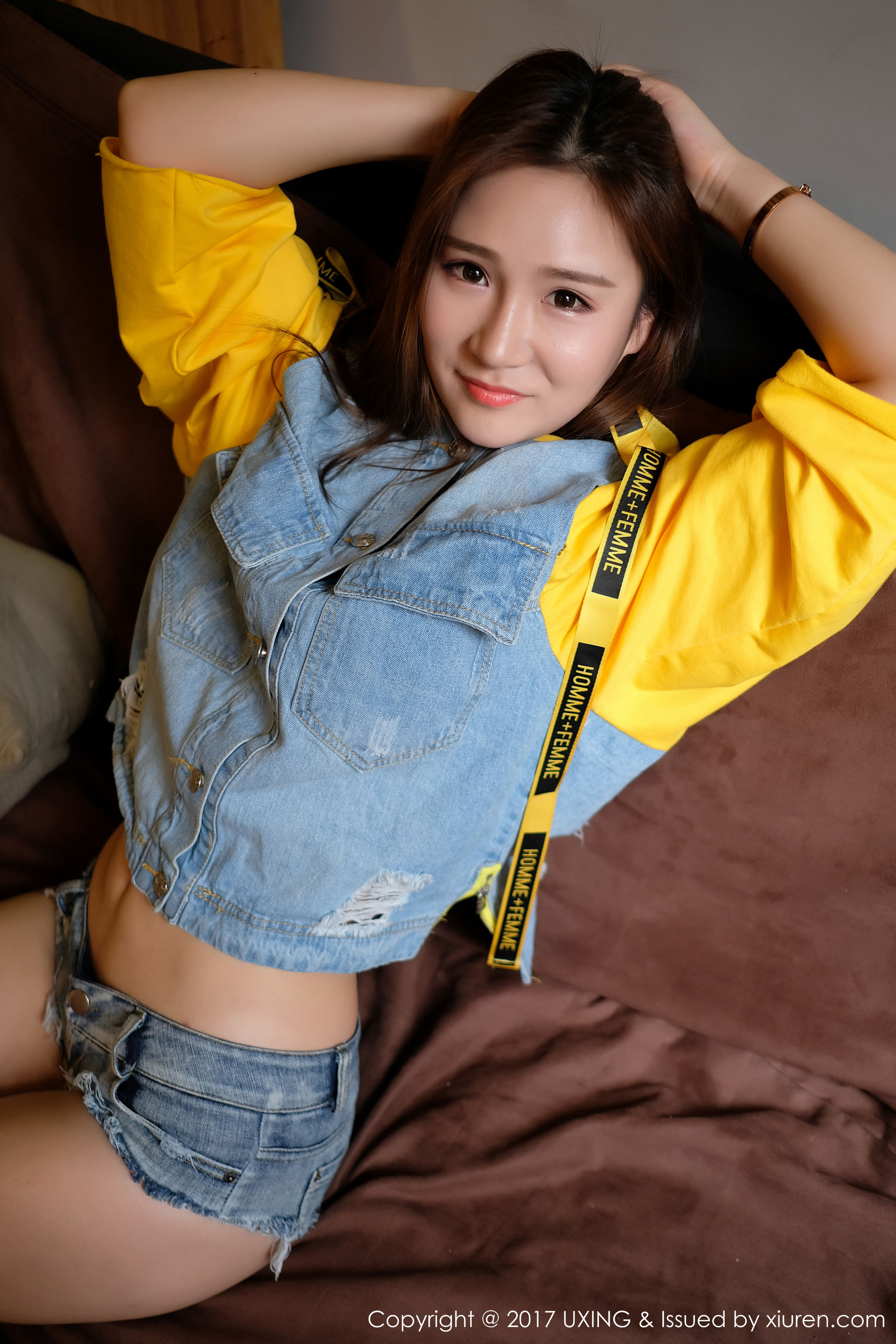 羊羊Suger《牛仔装少女》  VOL.057-图1