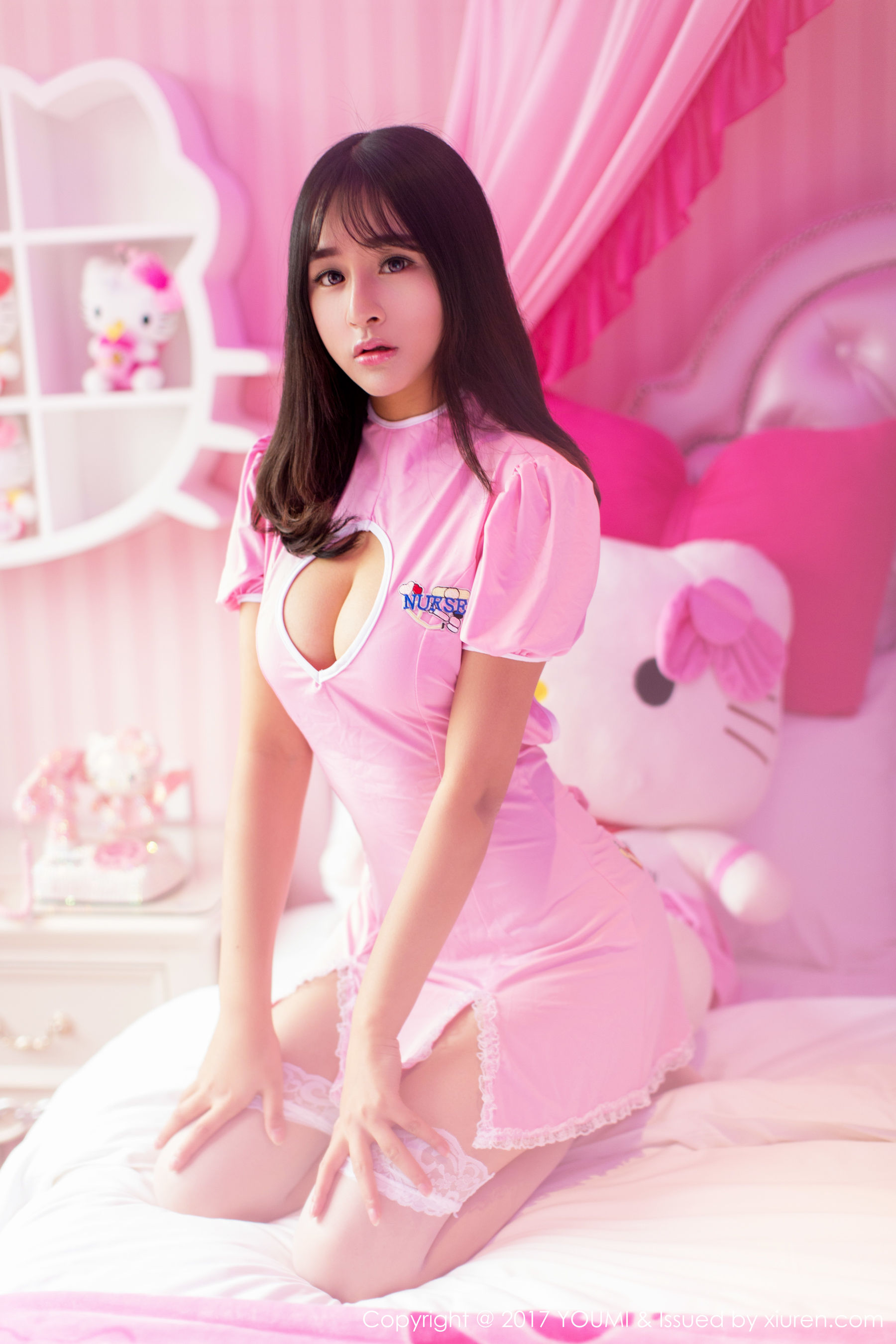 思淇Sukiiii《护士服、蕾丝、空姐制服》  Vol.012-图42