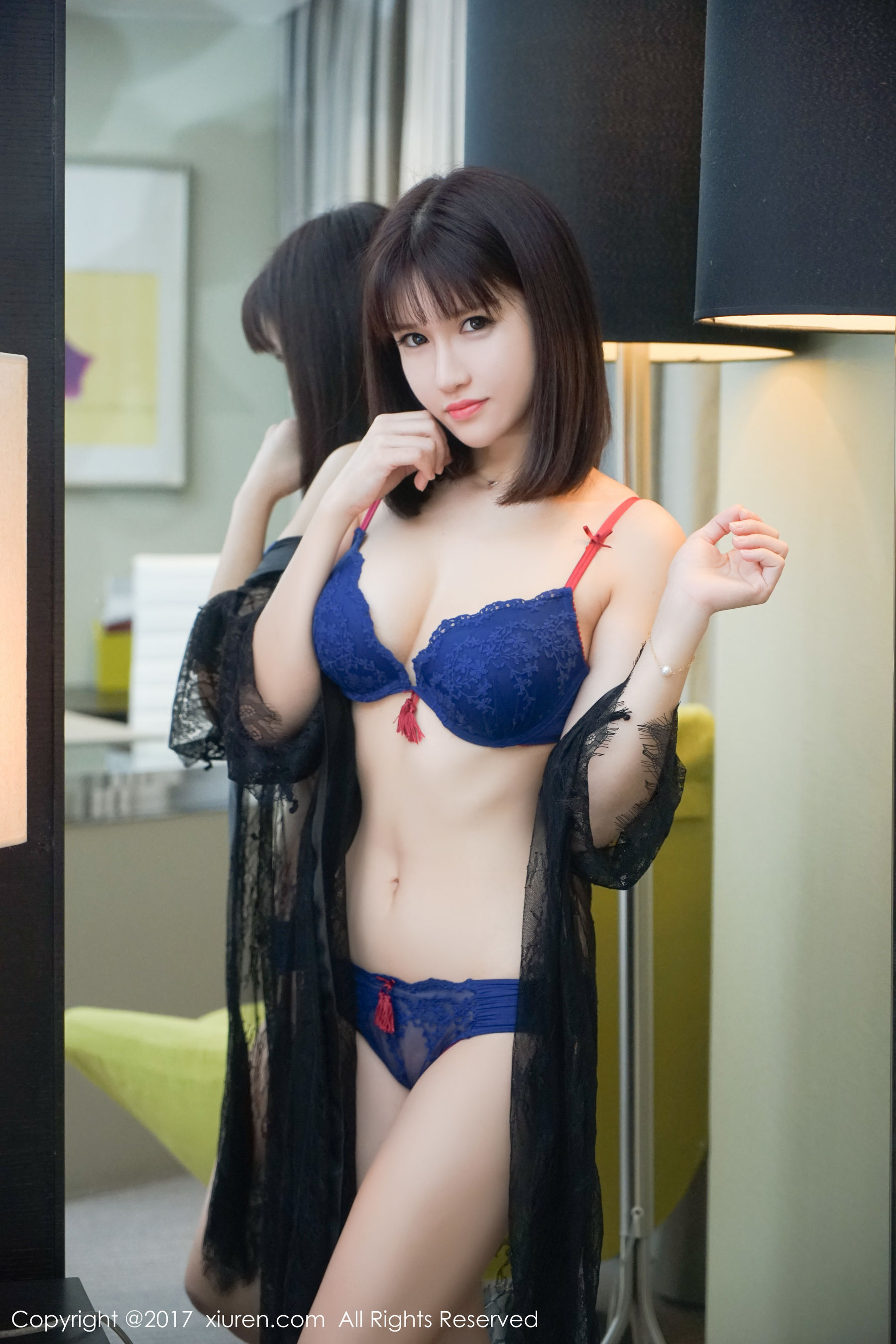 K8傲娇萌萌Vivian《黑色蕾丝魅惑》  No.697-图14