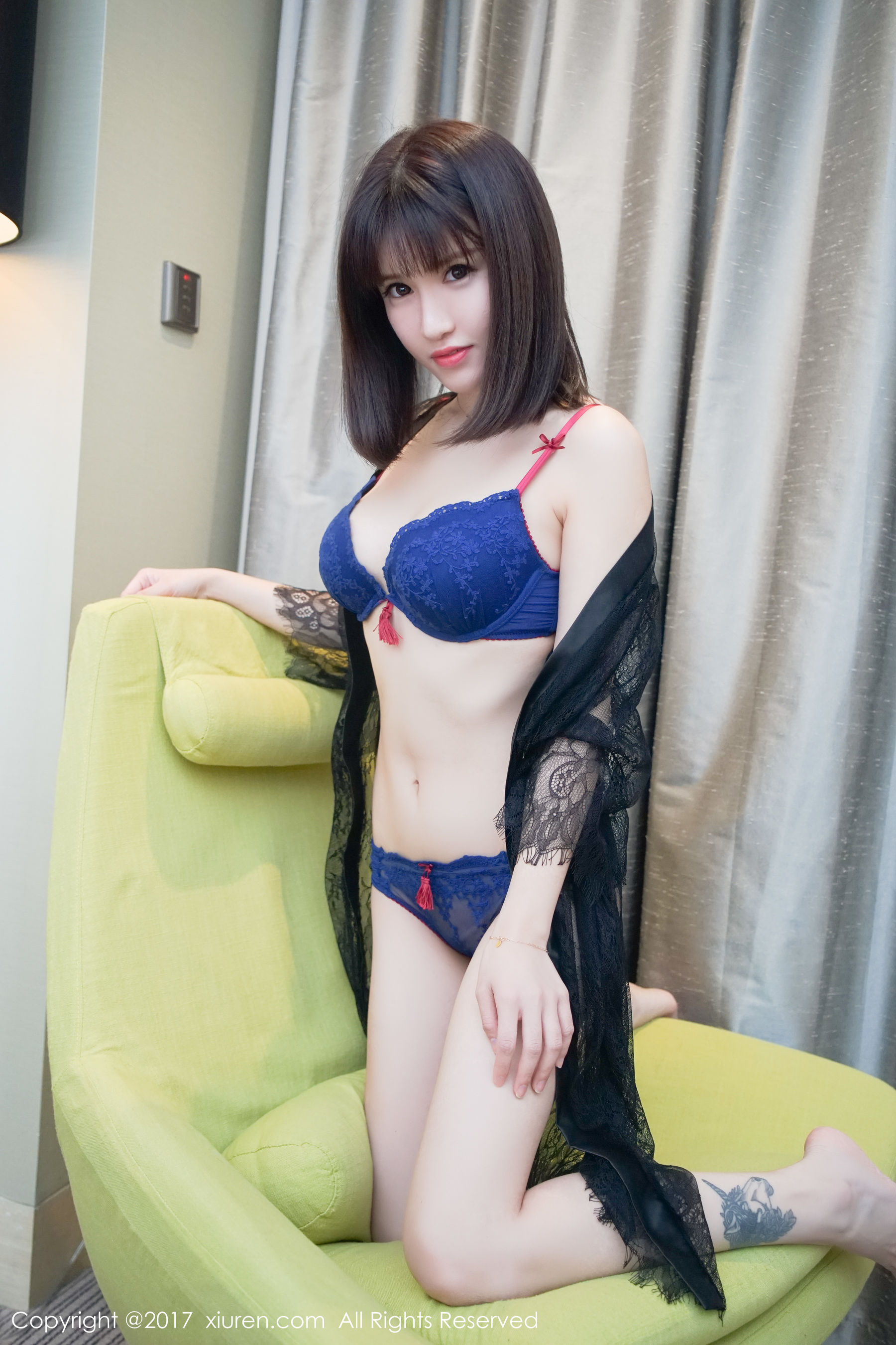 K8傲娇萌萌Vivian《黑色蕾丝魅惑》  No.697-图7