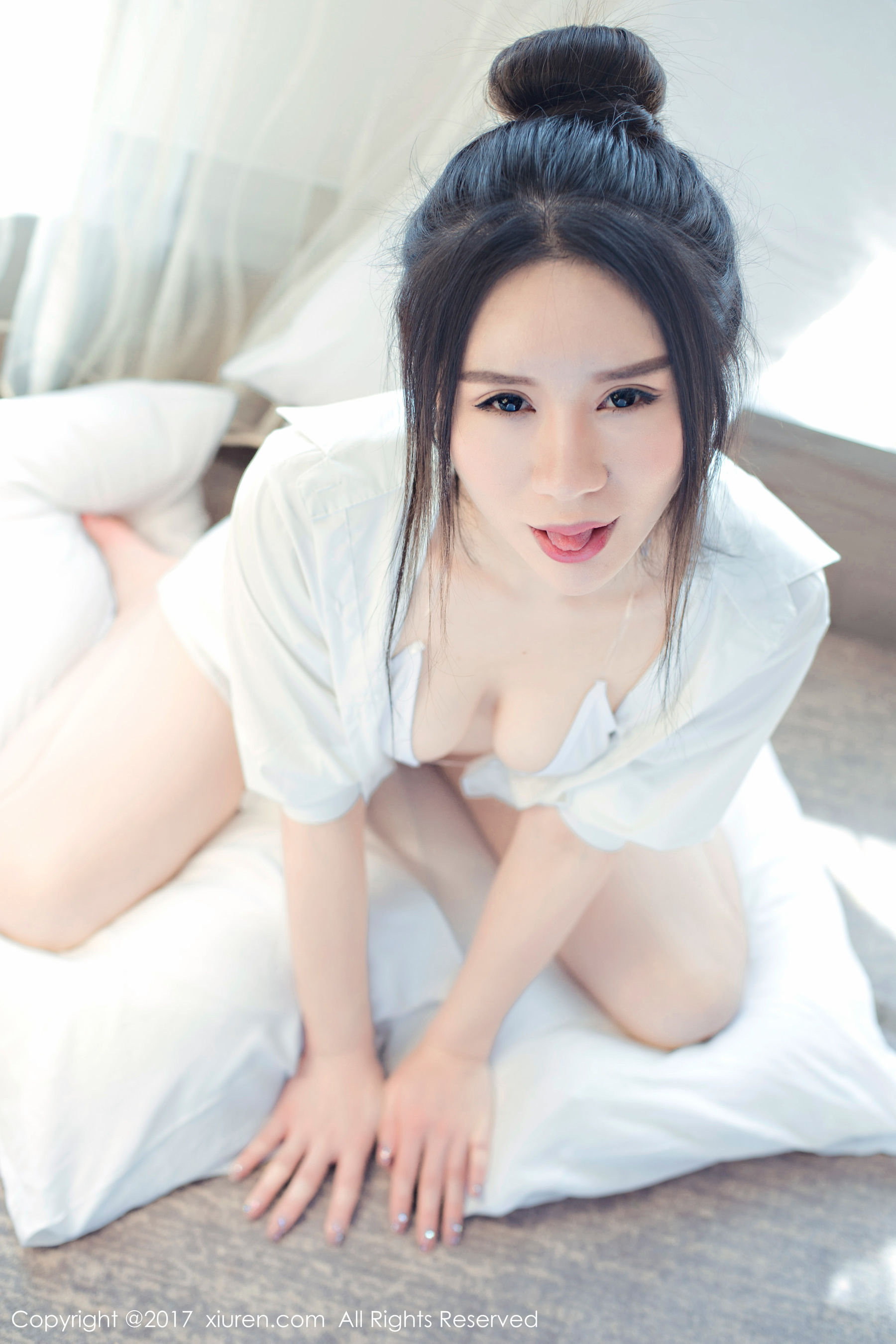 欧阳若依《白色比基尼和大尺度蕾丝女仆死库水》  No.715-图8
