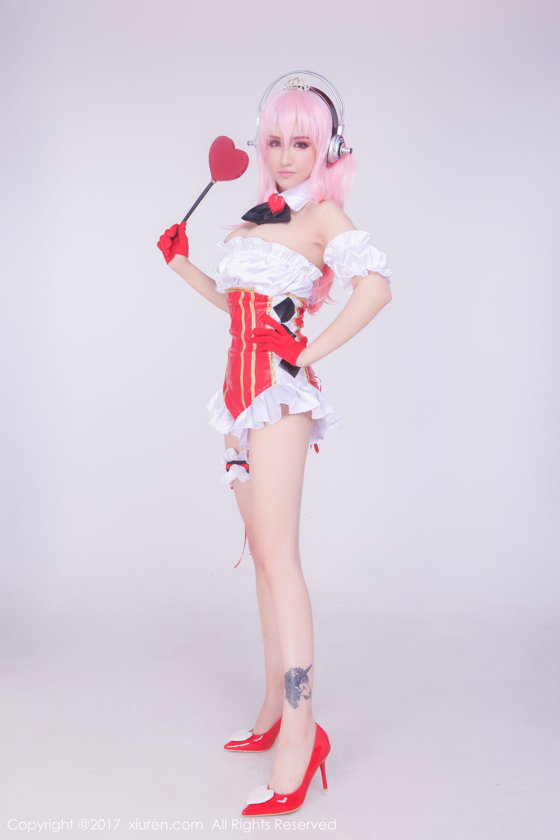 K8傲娇萌萌Vivian《COS超级索尼子+梦幻七彩裙子》  No.722-图49