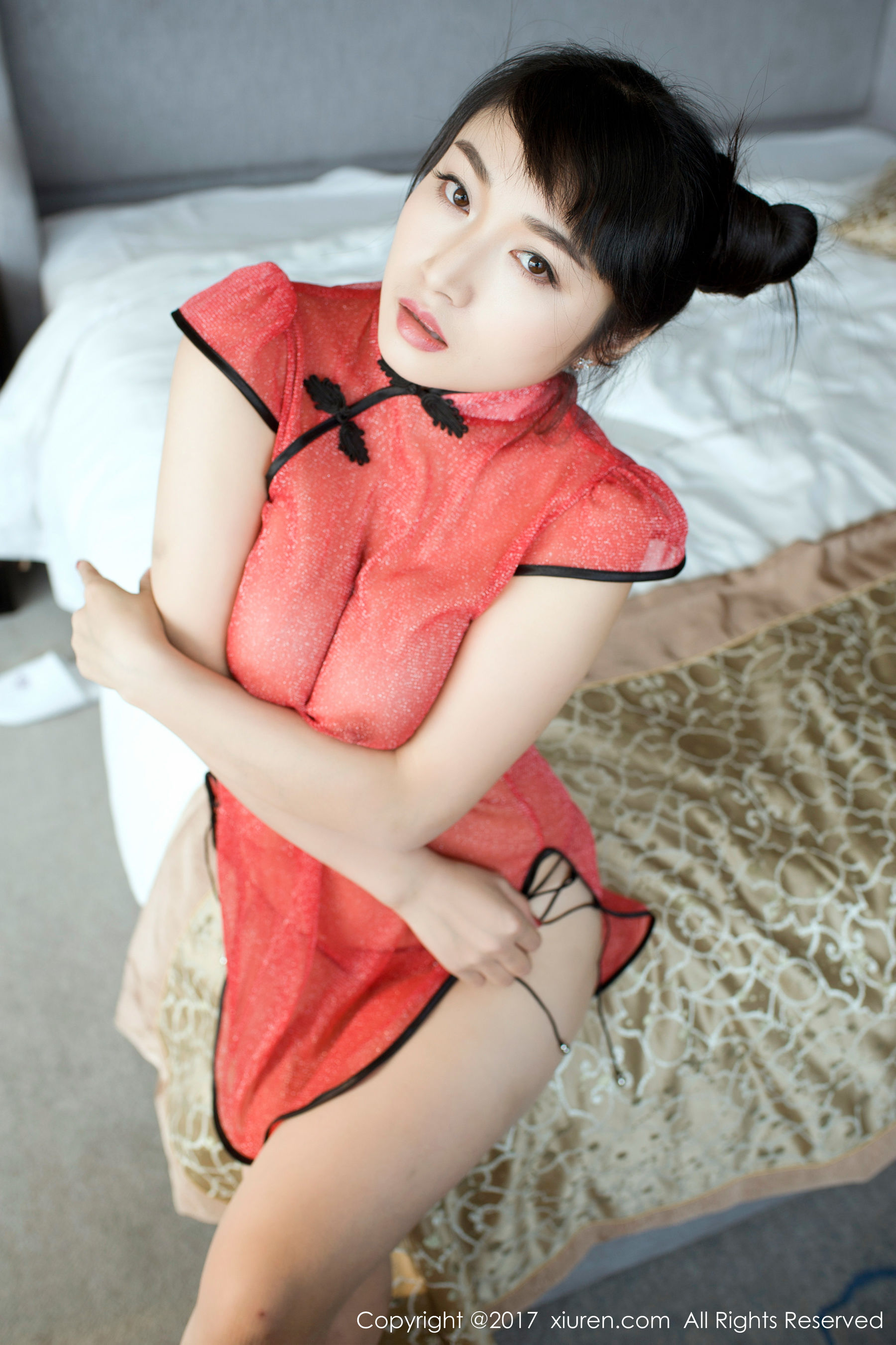 盼盼已鸠《透明旗袍和日系女仆装》  No.732-图13