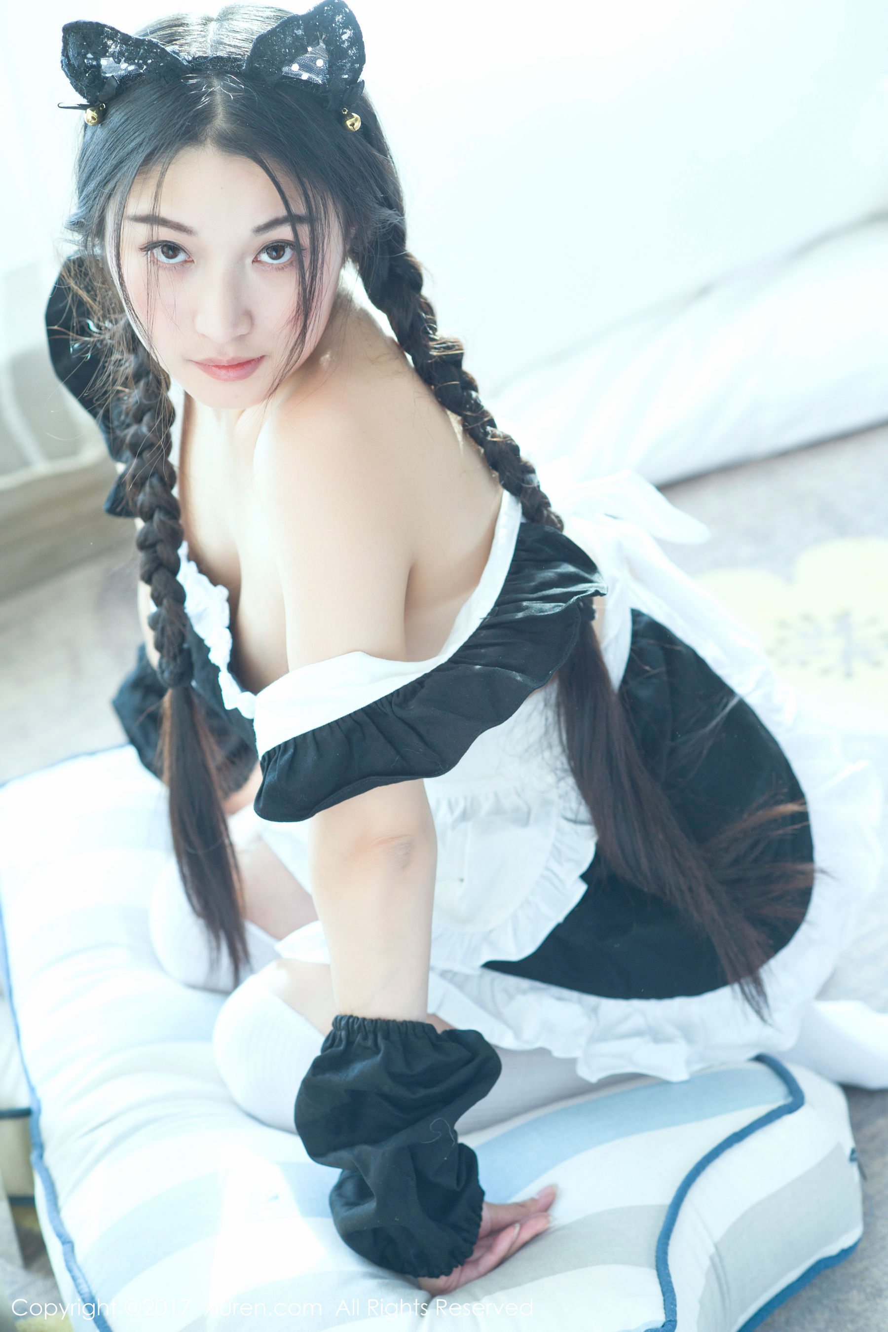 盼盼已鸠《透明旗袍和日系女仆装》  No.732-图8