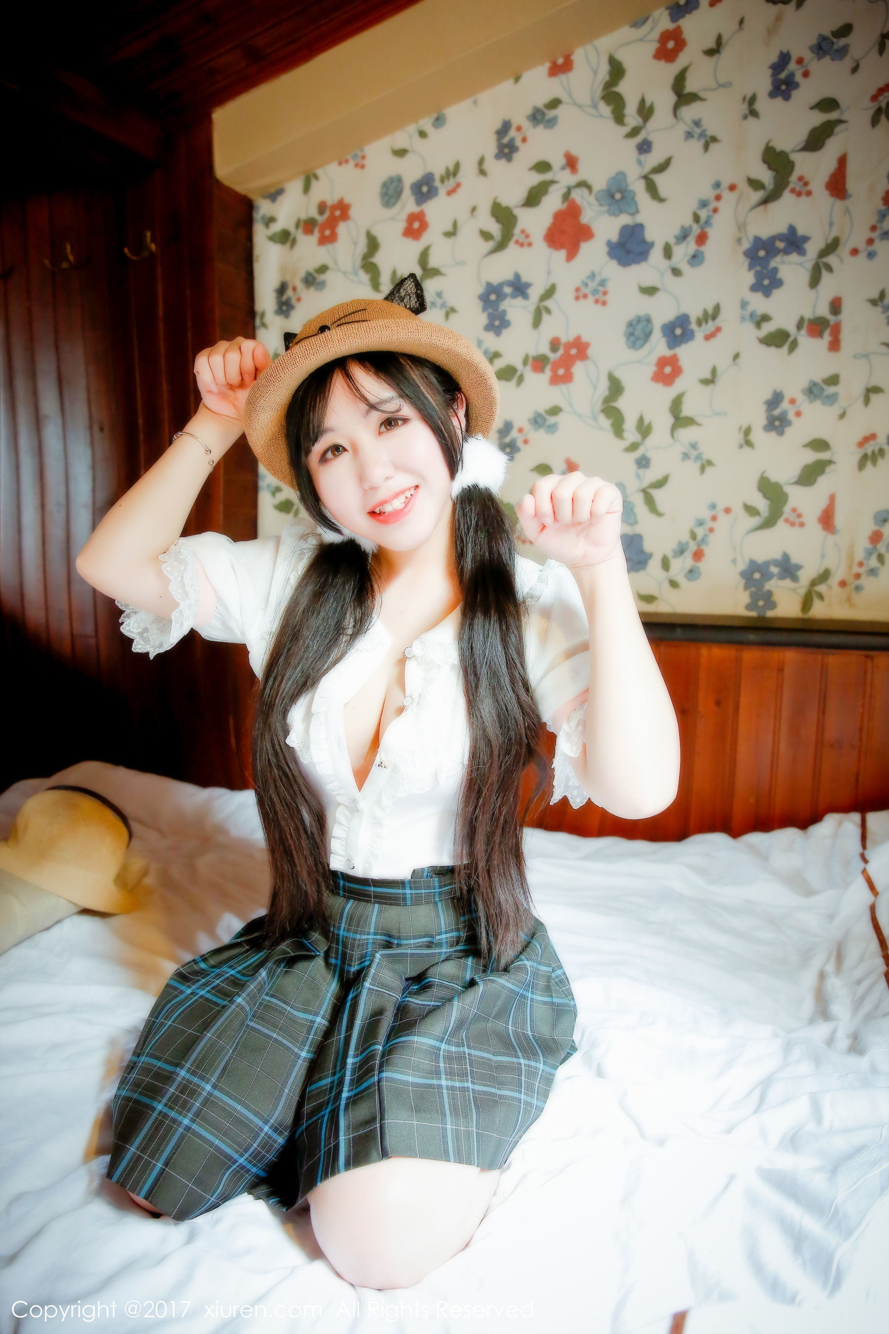 v菜《戴草帽的青涩私房少女》  No.742-图13
