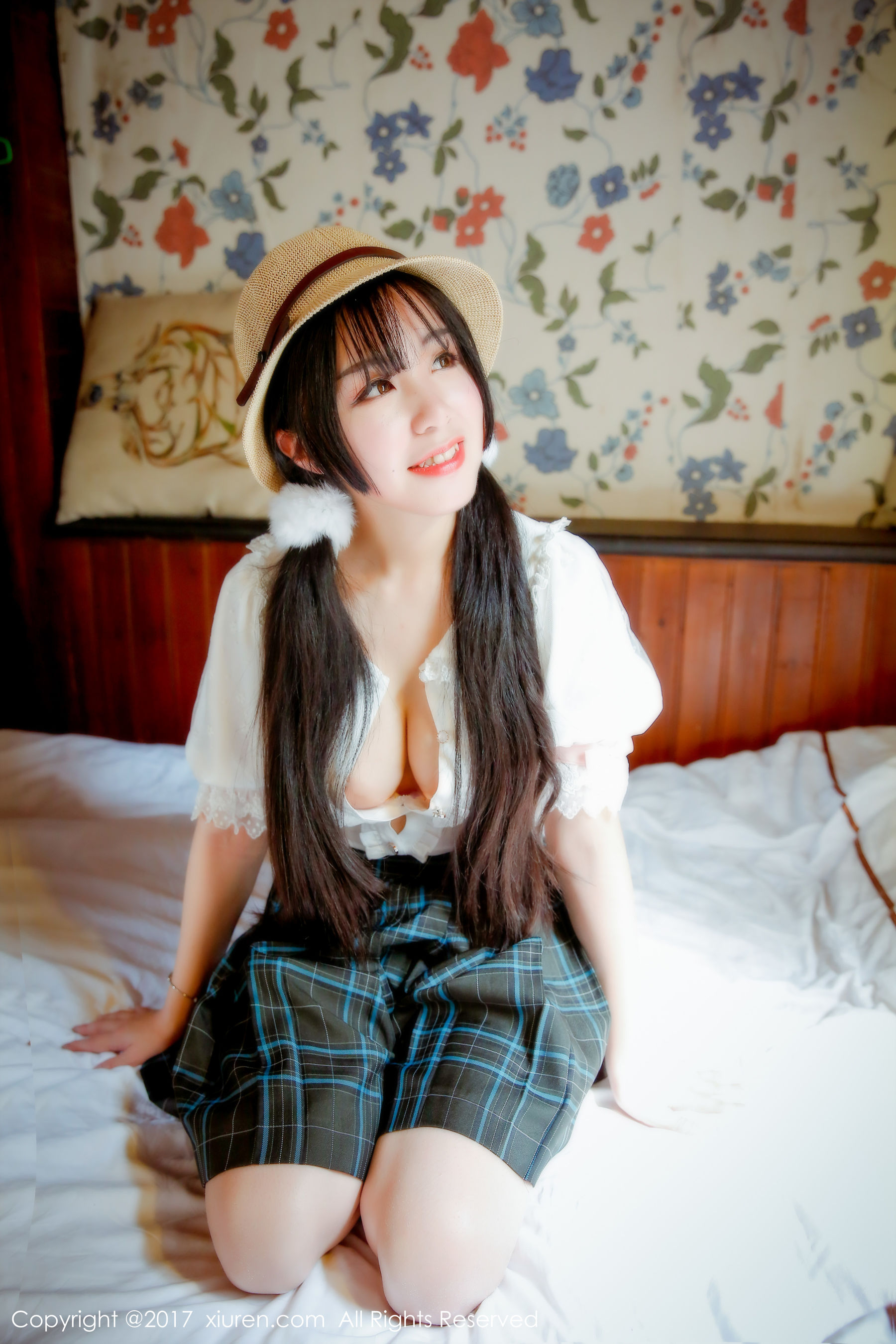v菜《戴草帽的青涩私房少女》  No.742-图2