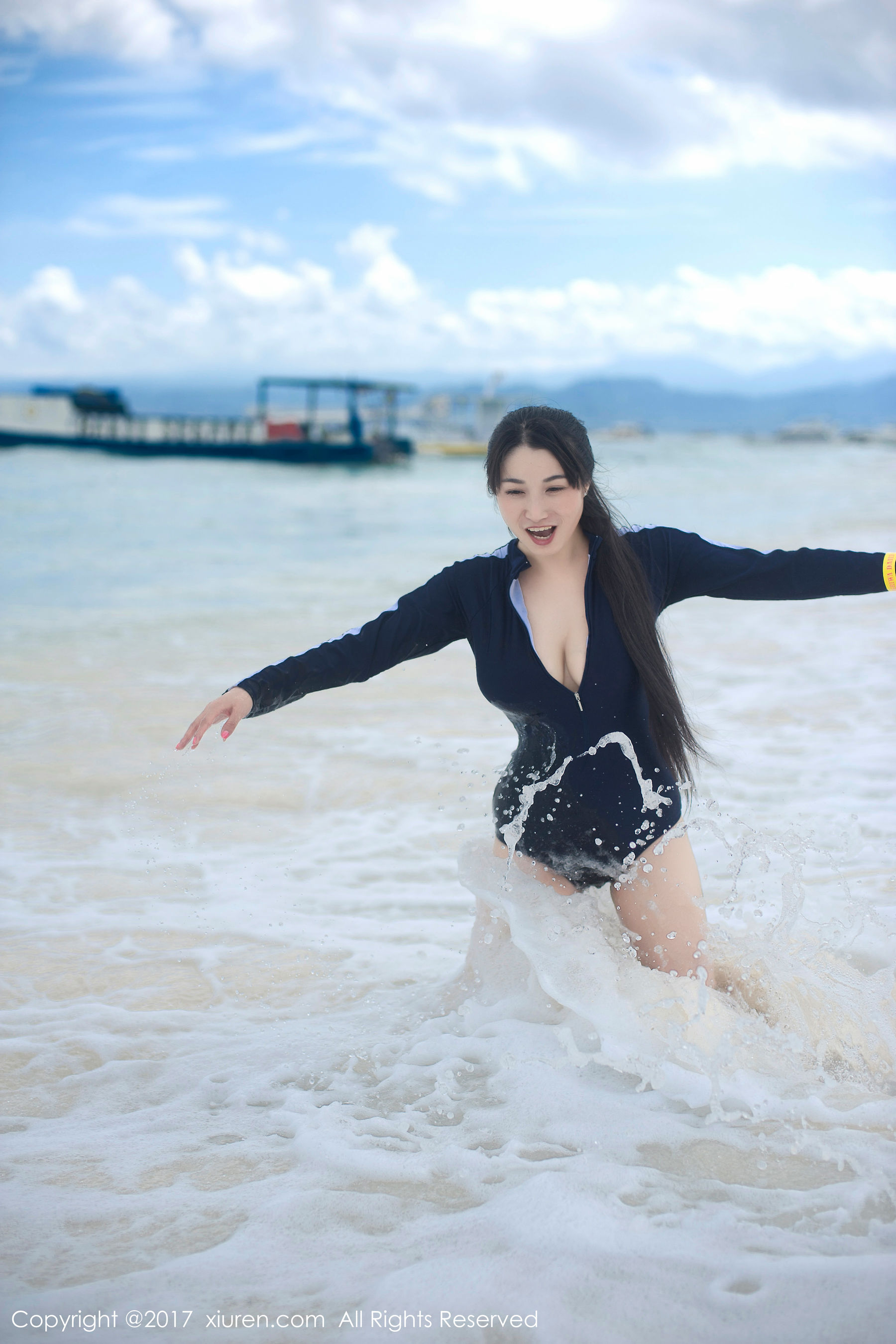 盼盼玉奴《海水湿身+日系女仆》  No.751-图24