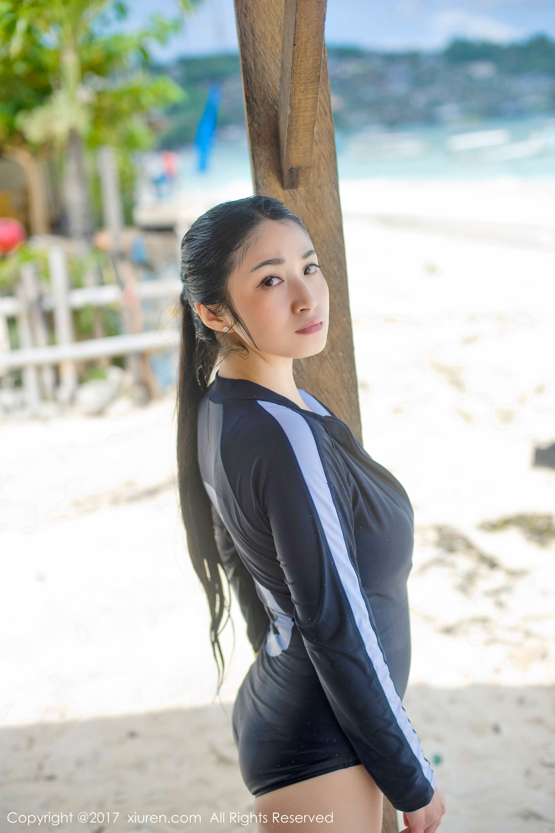 盼盼玉奴《海水湿身+日系女仆》  No.751-图40