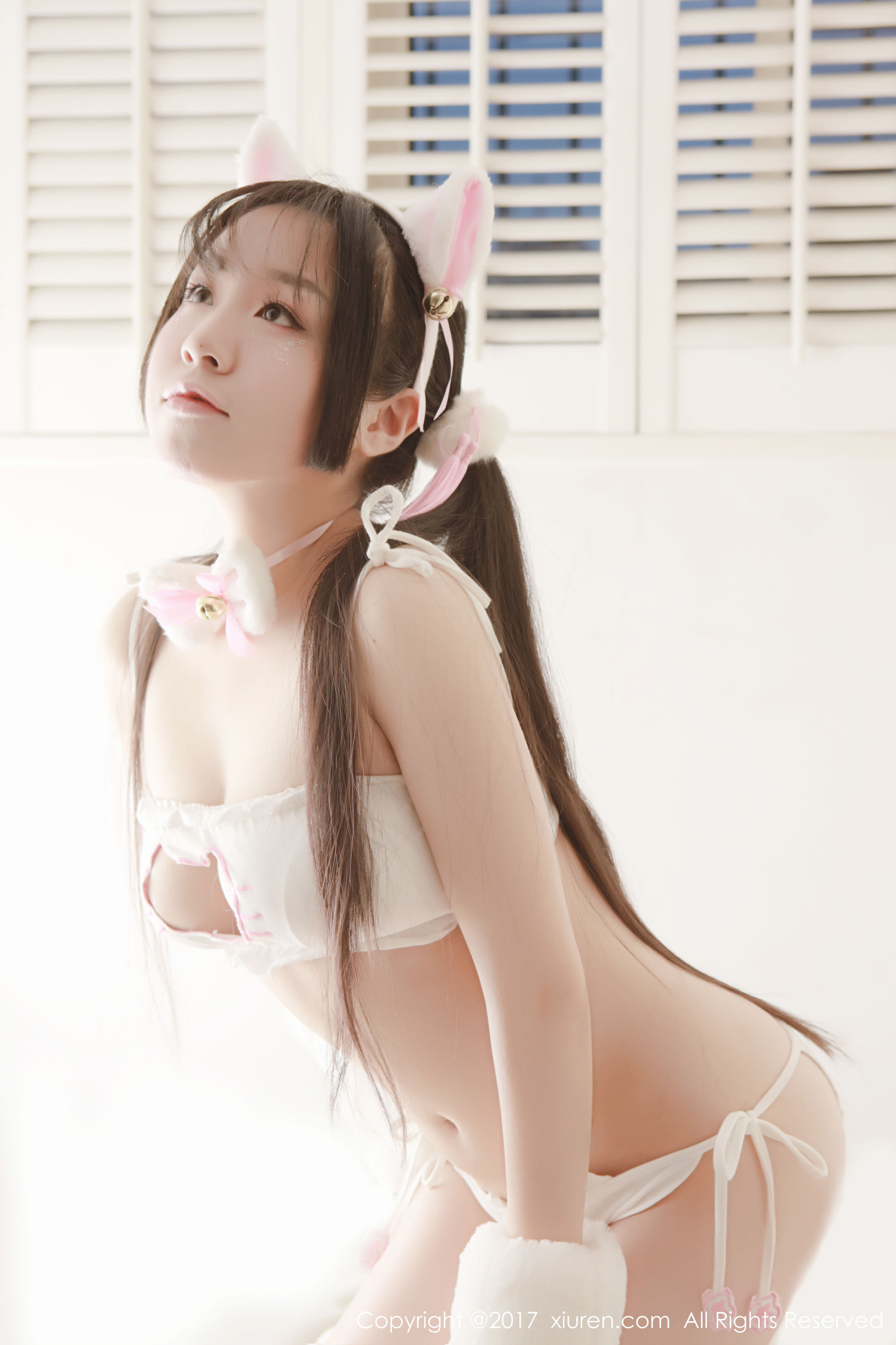 吃白菜的vi菜菜《长着猫耳朵及尾巴的清纯可爱少女》  No.753-图25