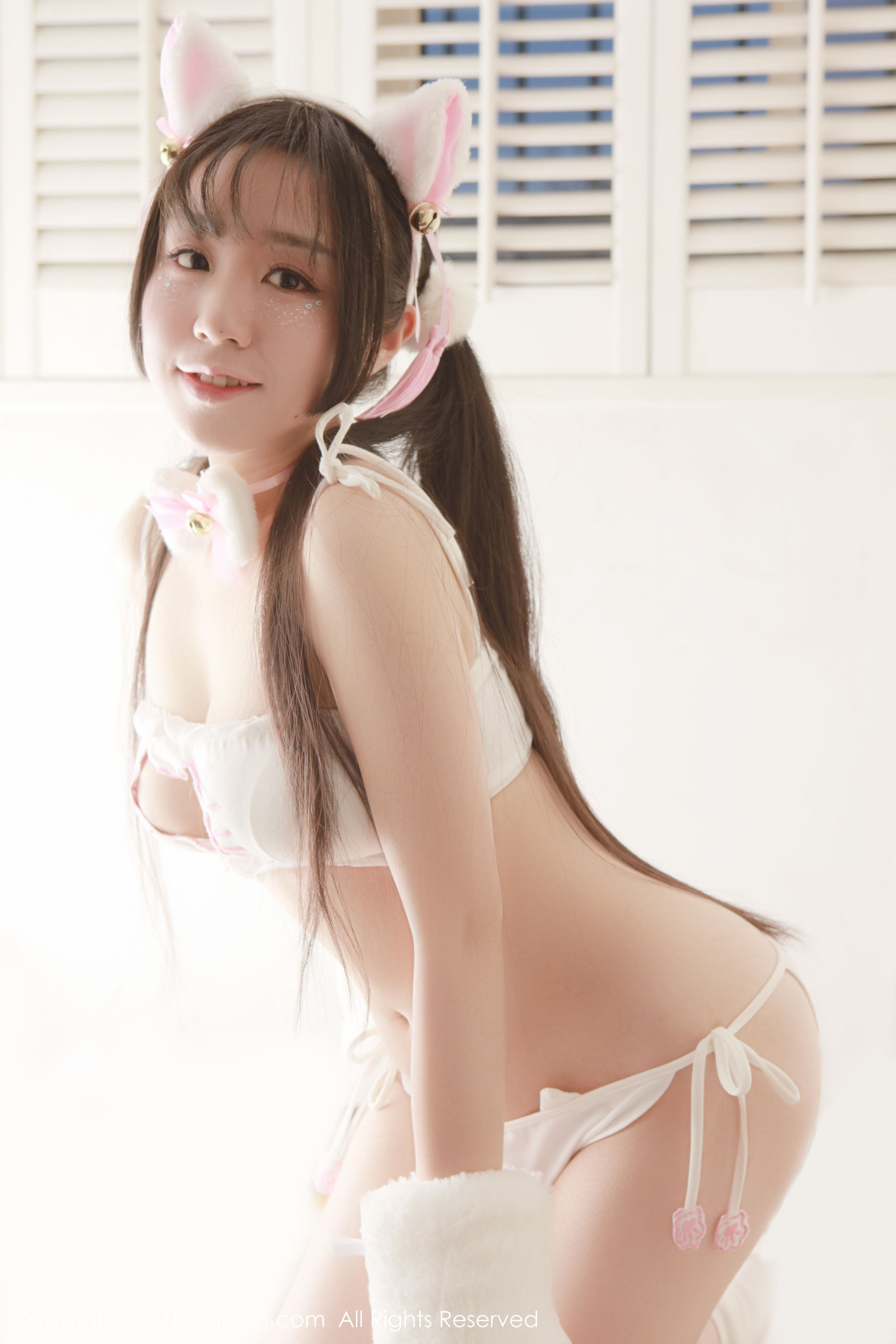 吃白菜的vi菜菜《长着猫耳朵及尾巴的清纯可爱少女》  No.753-图26