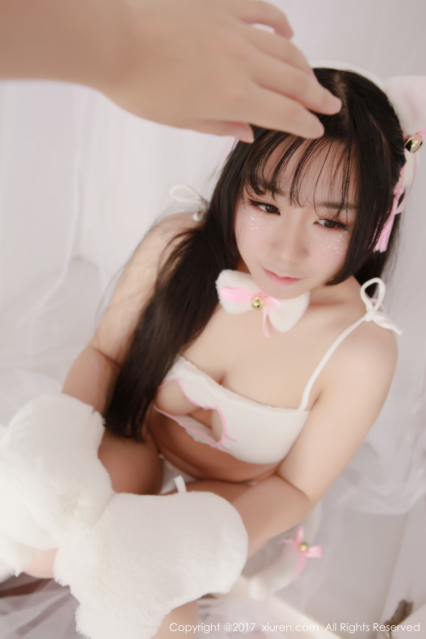 吃白菜的vi菜菜《长着猫耳朵及尾巴的清纯可爱少女》  No.753-图48