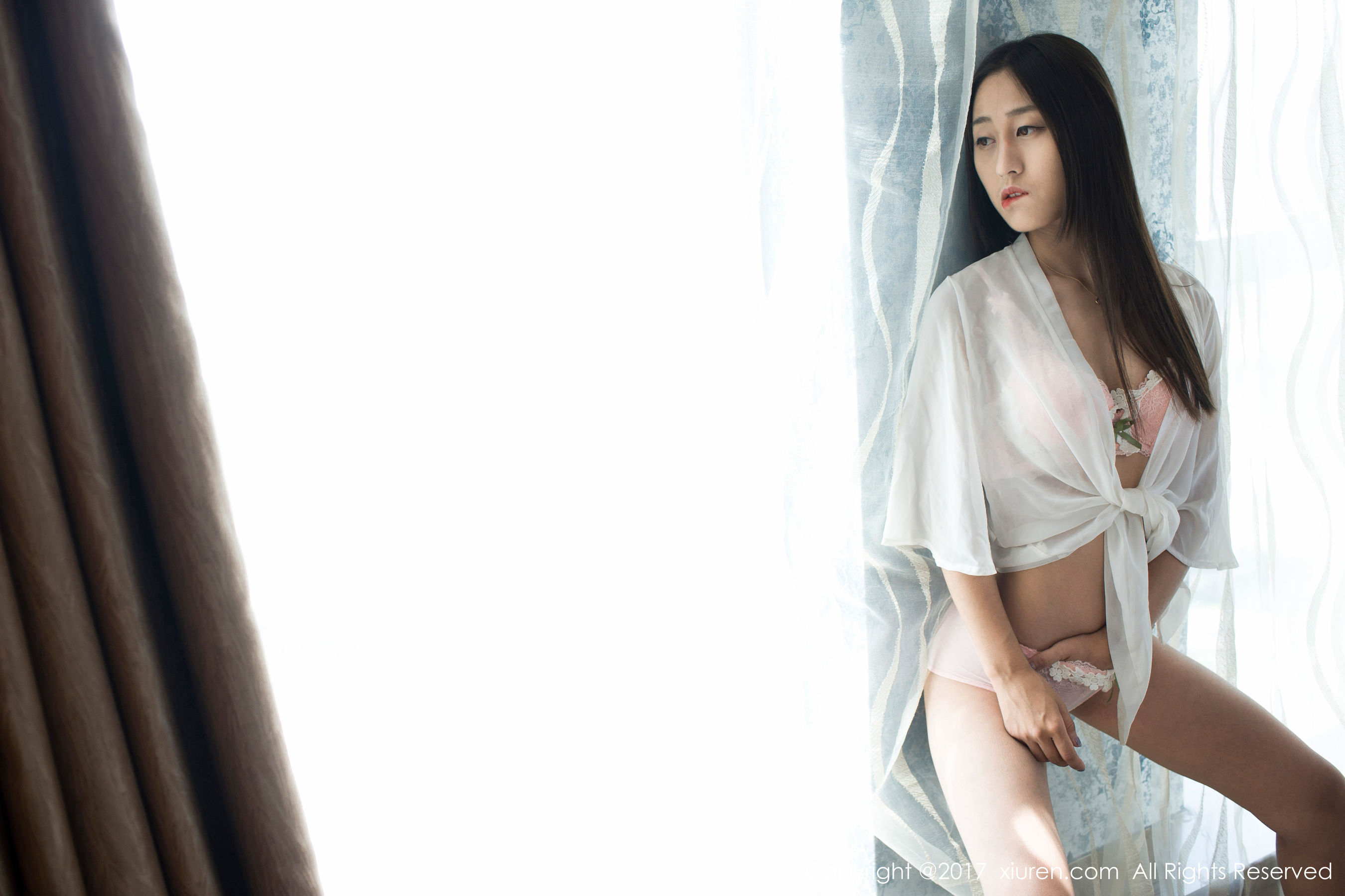 雨涵Iris《学生制服+花瓣内衣》  No.802-图15