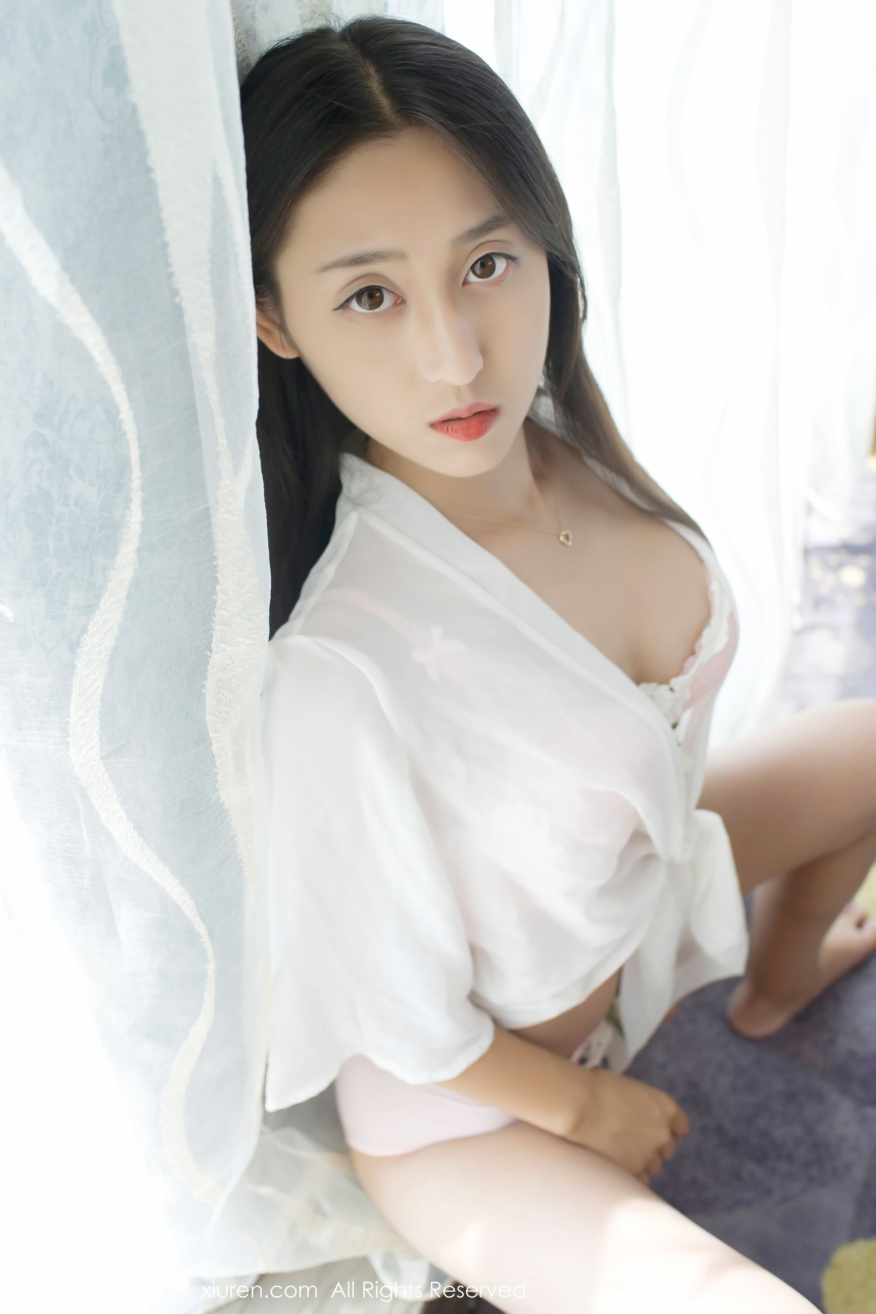 雨涵Iris《学生制服+花瓣内衣》  No.802-图29
