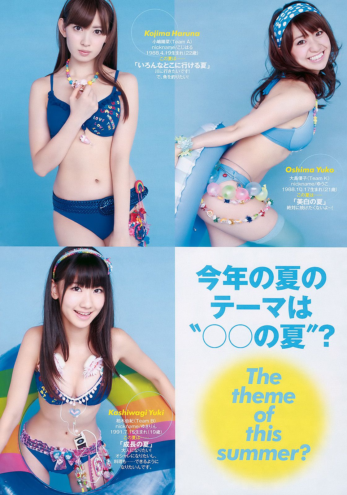 AKB48 横山ルリカ 阿部真里 雛形あきこ 相武紗季 間宮夕貴  2010年No.34-35 写真杂志-图2