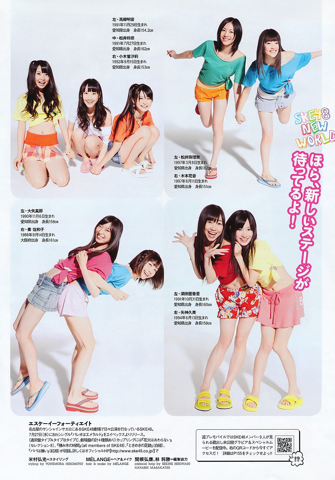 SKE48 峯岸みなみ 奥仲麻琴 森田凉花 熊田曜子 丸高愛実  2011年No.32 写真杂志-图5