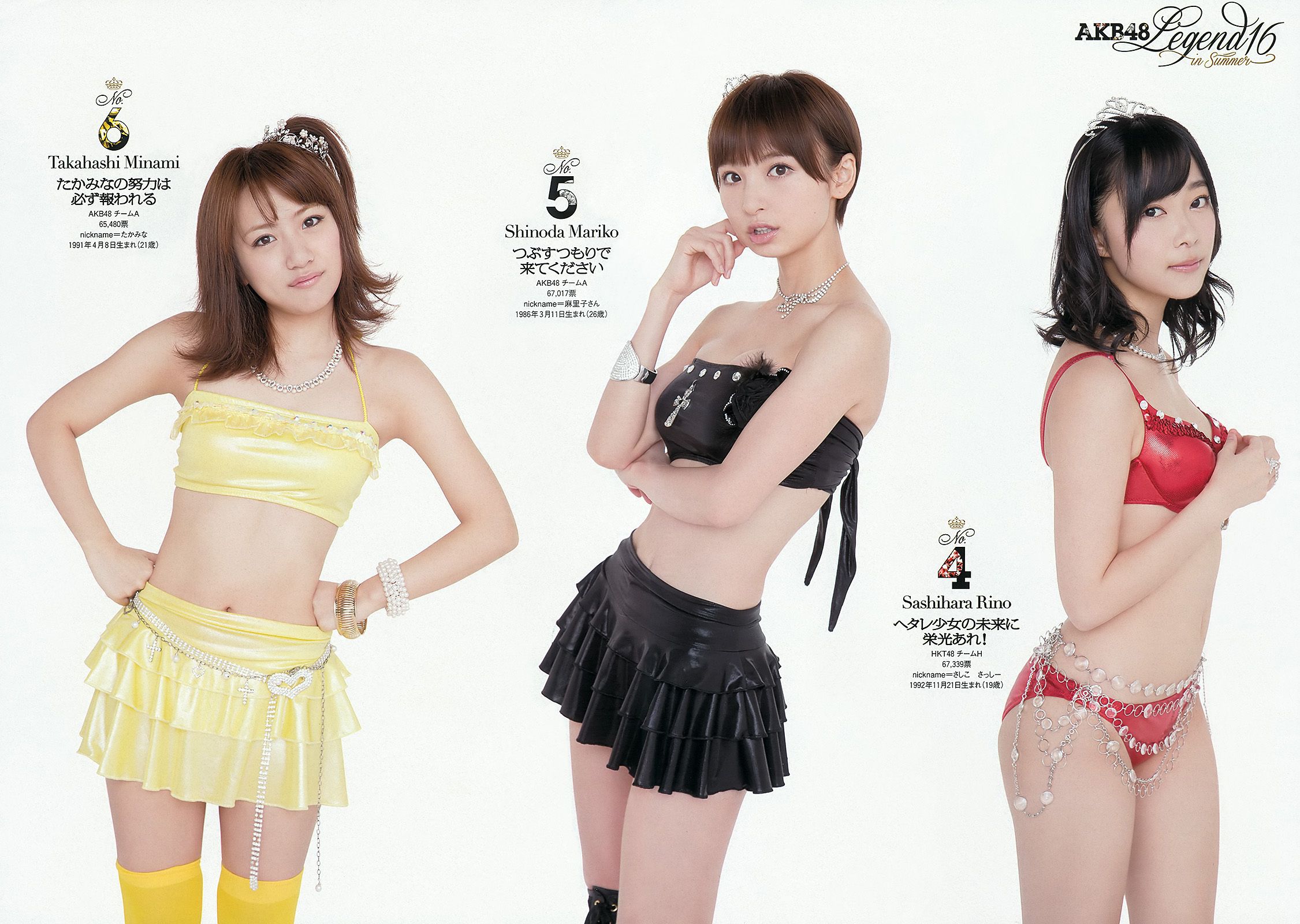 AKB48 篠崎愛 田代さやか 宫﨑宣子  2012年No.34-35 写真杂志-图3