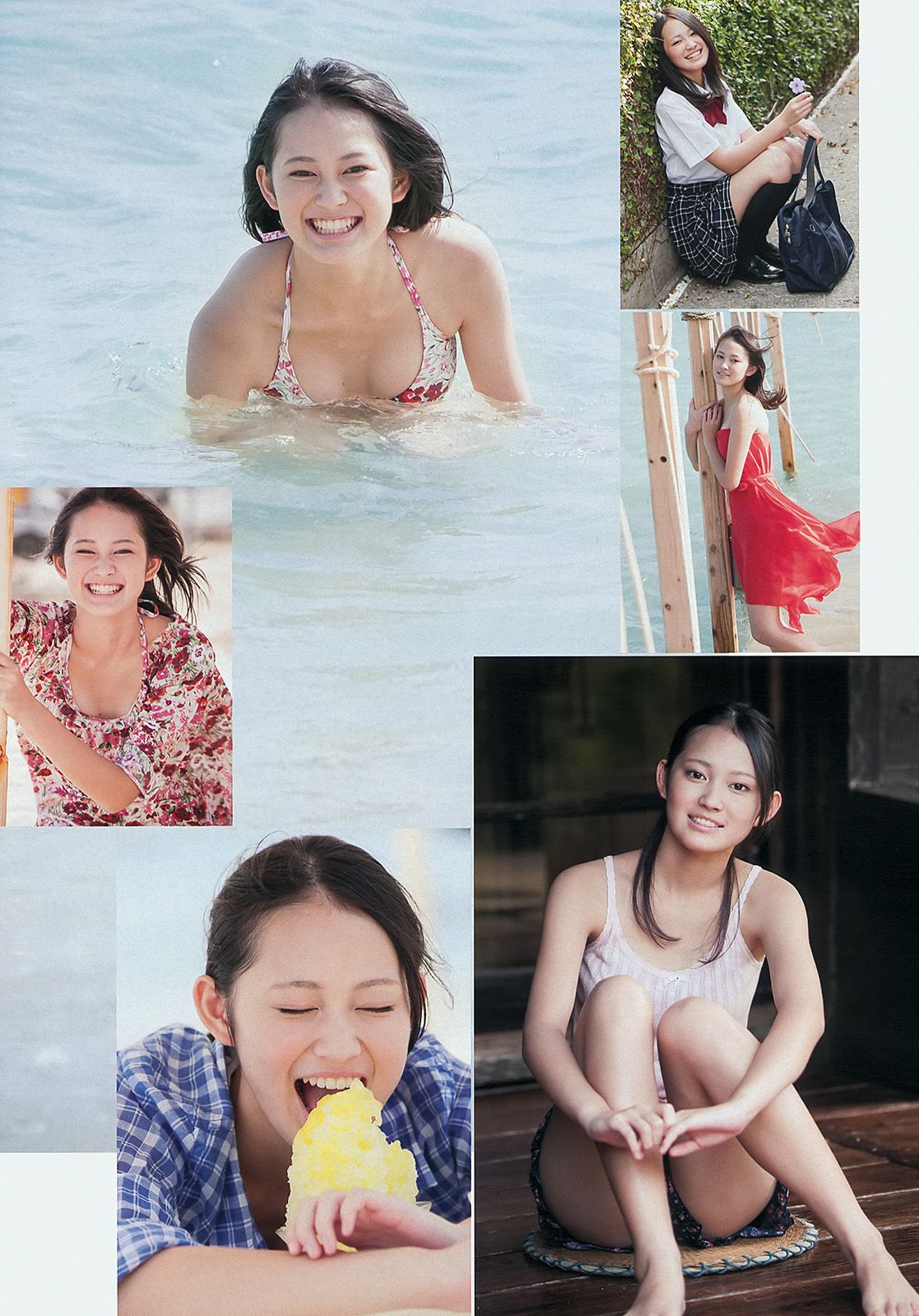 吉本実憂 有村架純 須田亜香里 ダレノガレ明美 権堂葵 ChocoLe 和田絵莉 三輪記子  2013年No.06 写真杂志-图4