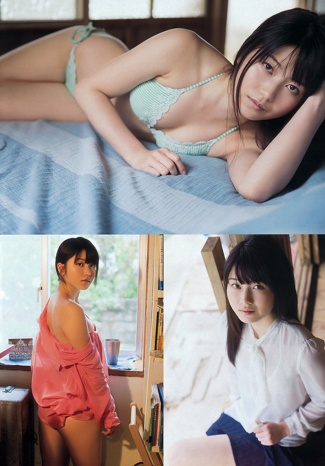 ももいろクローバーZ 横山由依 新川優愛 上間美緒 杉原杏璃 矢神久美  2013年No.20 写真杂志-图2
