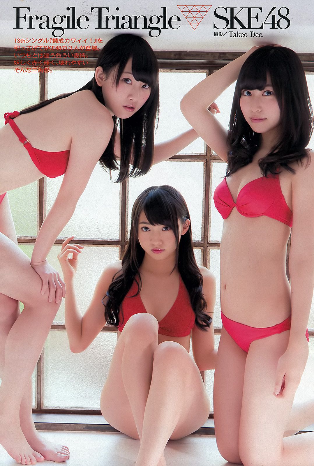 SKE48 佐藤渚 佐野ひなこ 久松郁実 AKB48 杉原杏璃 黒宮ニイナ 百川晴香  2013年No.48 写真杂志-图1
