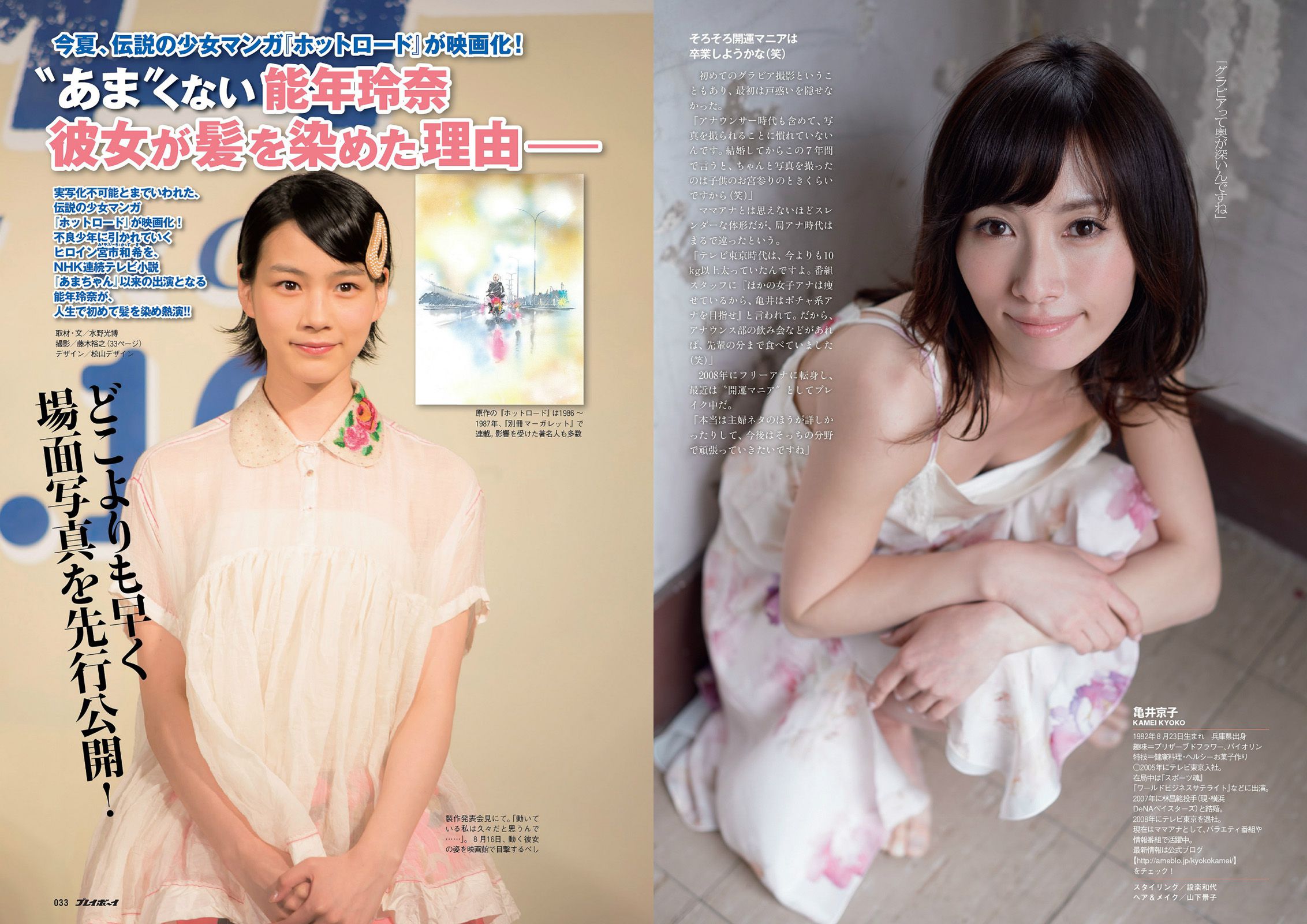 おのののか 坪井安奈 入山杏奈 古畑奈和 亀井京子 安齋らら 倉持由香 栗栖なつみ 北山みつき 美里有紗  2014年No.17 写真杂志-图15