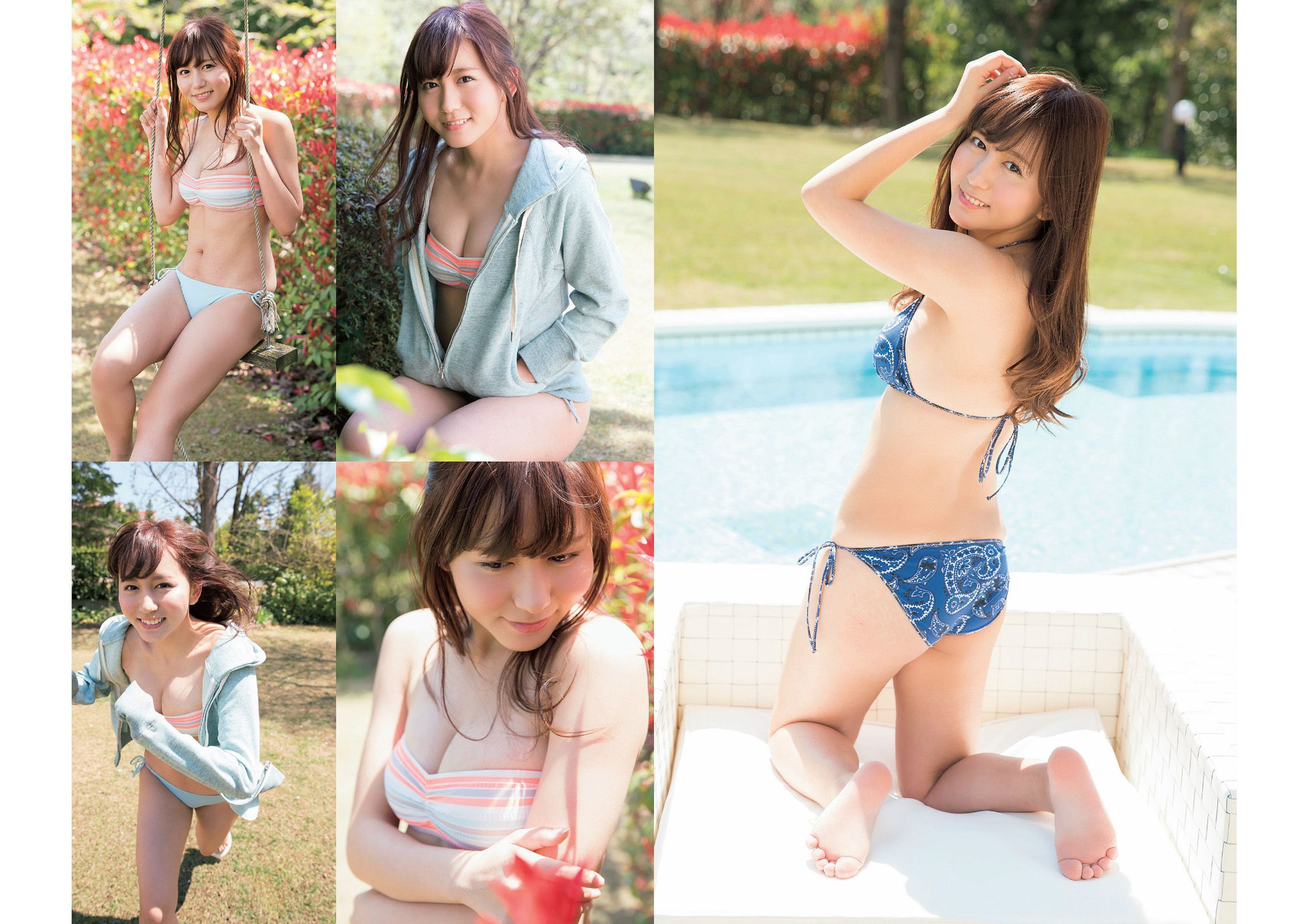 星名美津紀 横山由依 大場美奈 吉田朱里 久慈暁子 金田彩菜 平塚千瑛 杉原杏璃 小野恵令奈 神室舞衣  2014年No.21 写真杂志-图8