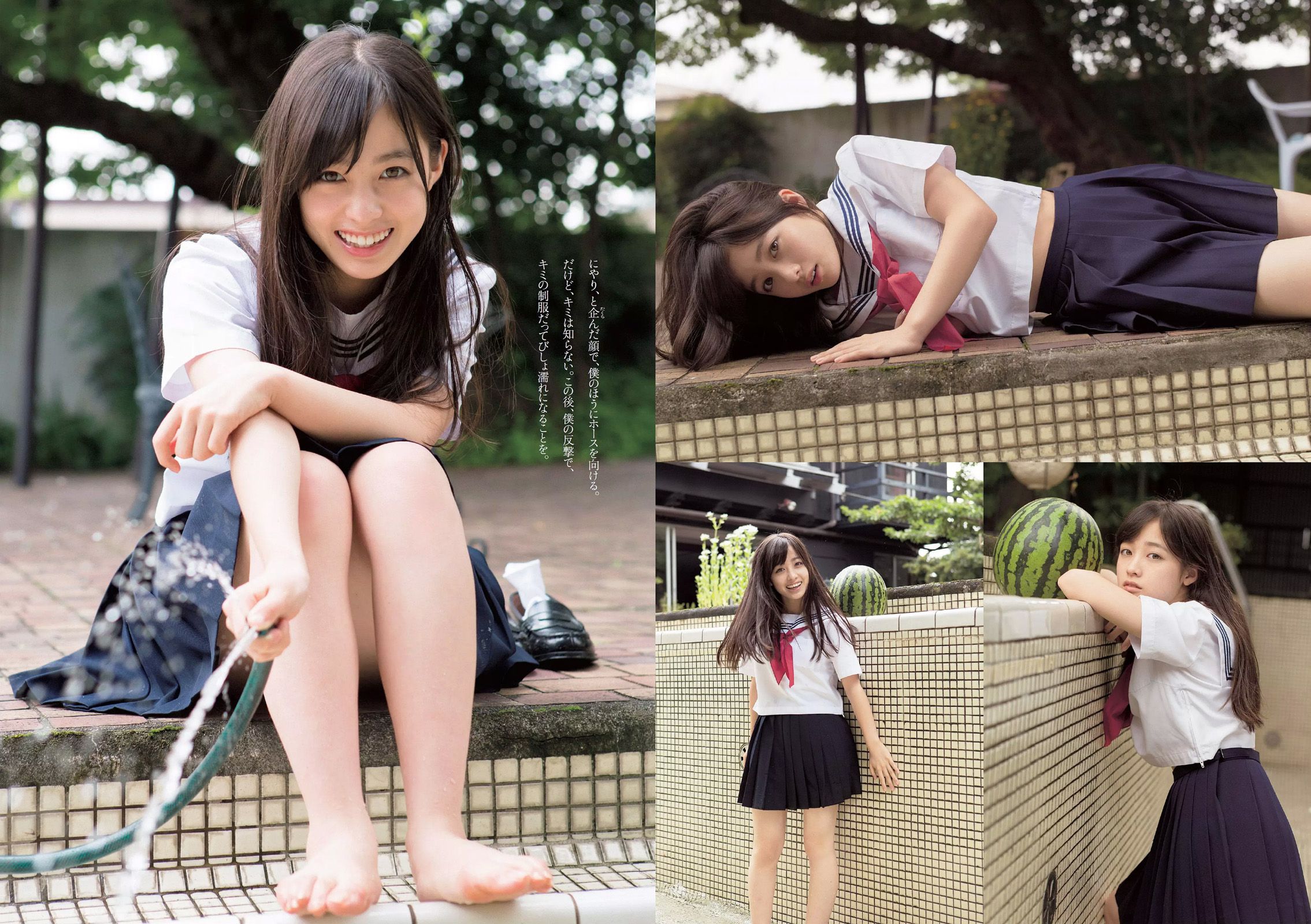 AKB48 山地まり 橋本環奈 吉木りさ 安達祐実 小瀬田麻由  2014年No.34-35 写真杂志-图9