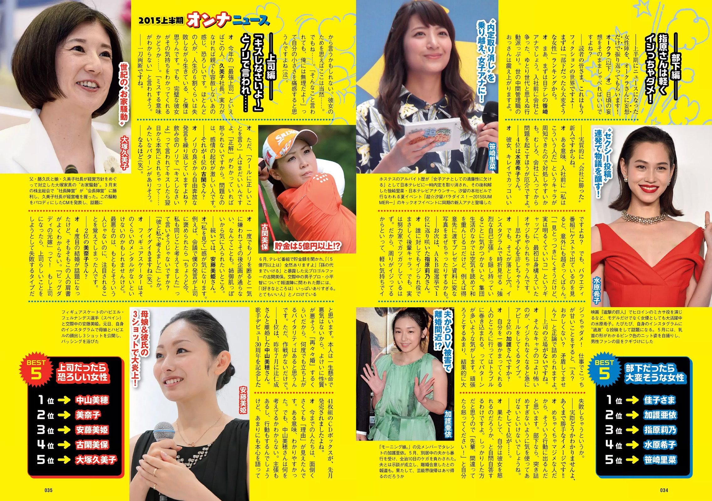 小嶋陽菜 YUNA 吉岡里帆 ダレノガレ明美 小島瑠璃子 紗倉まな  2015年No.34-35 写真杂志-图13