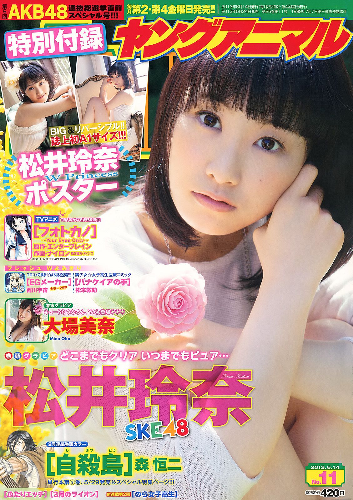 松井玲奈 大場美奈  2013年No.11 写真杂志-图0