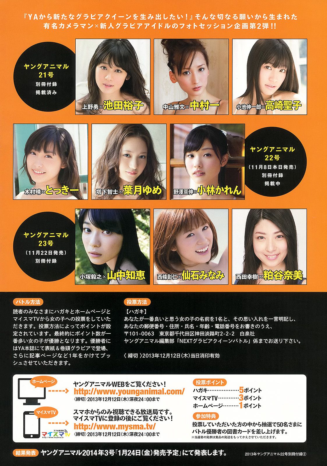 山本彩 矢倉楓子 とっきー 小林かれん 葉月ゆめ  2013年No.22 写真杂志-图31