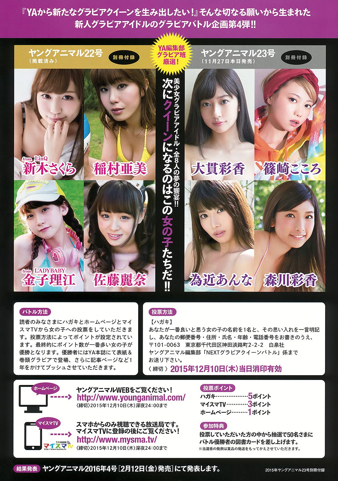 大場美奈 谷口愛理 大貫彩香 篠崎こころ 為近あんな 森川彩香  2015年No.23 写真杂志-图37