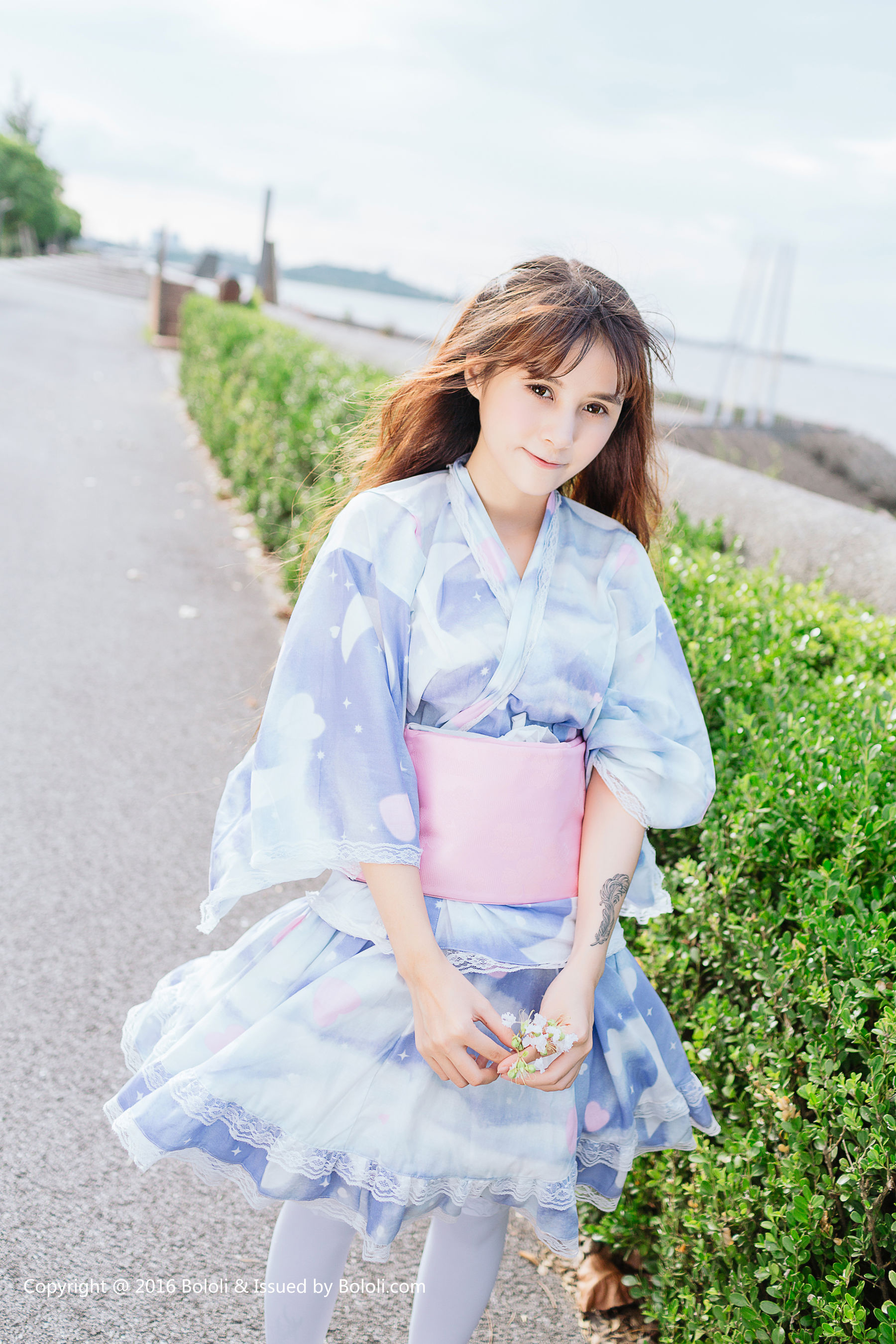 夏美酱《夏日浴衣》  KIM007-图0